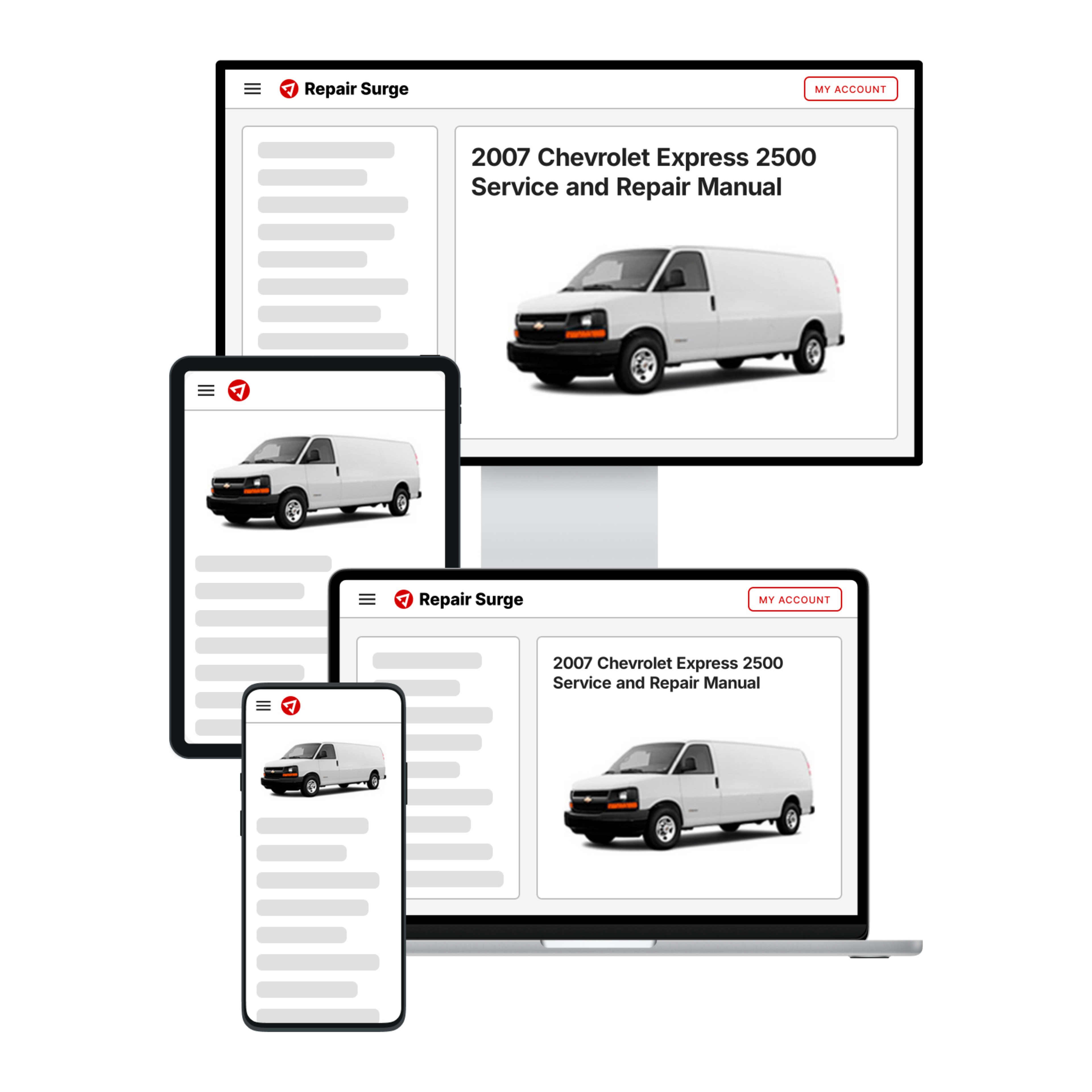 2007 Chevrolet Express 2500 service and repair manual hero image
