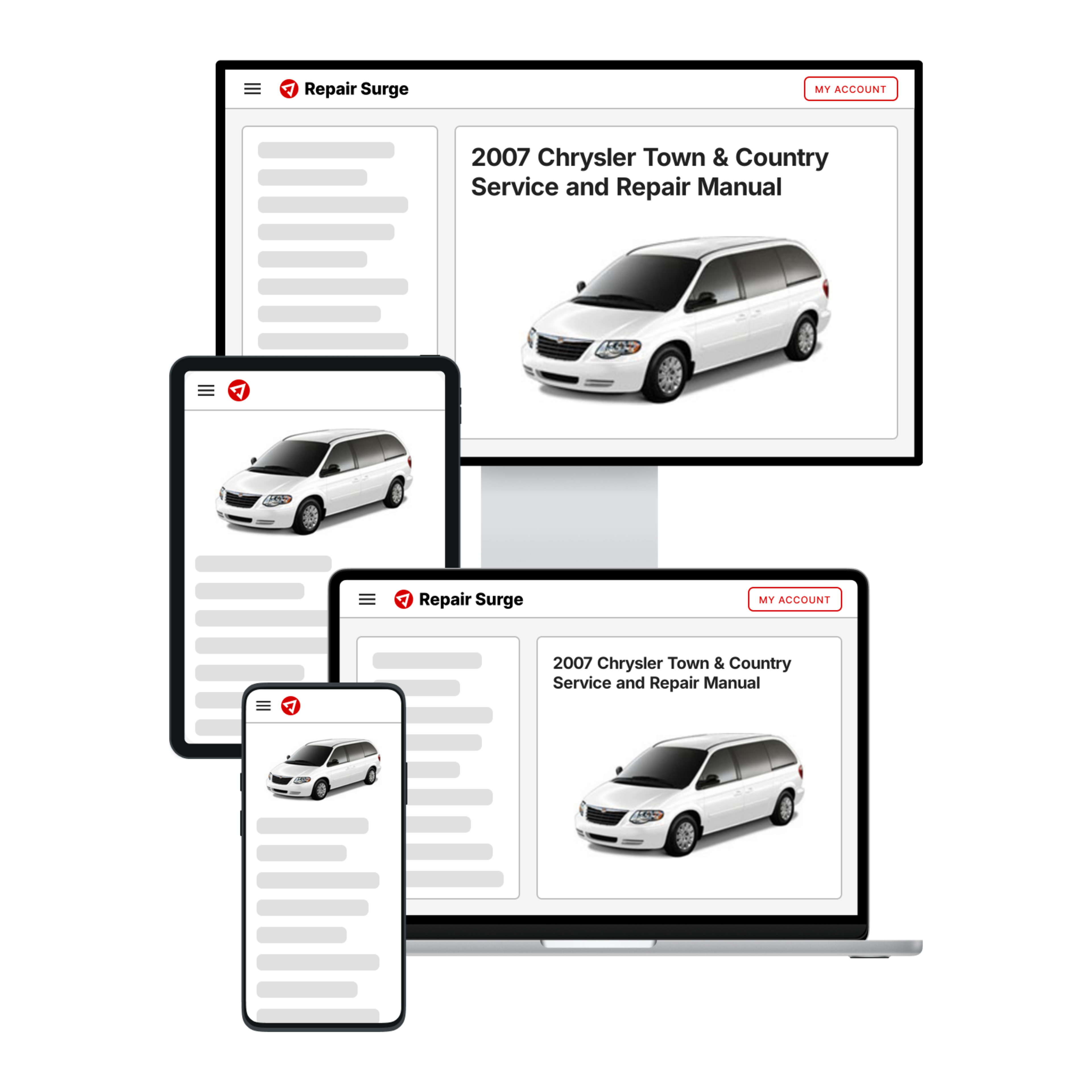 2007 Chrysler Town & Country service and repair manual hero image