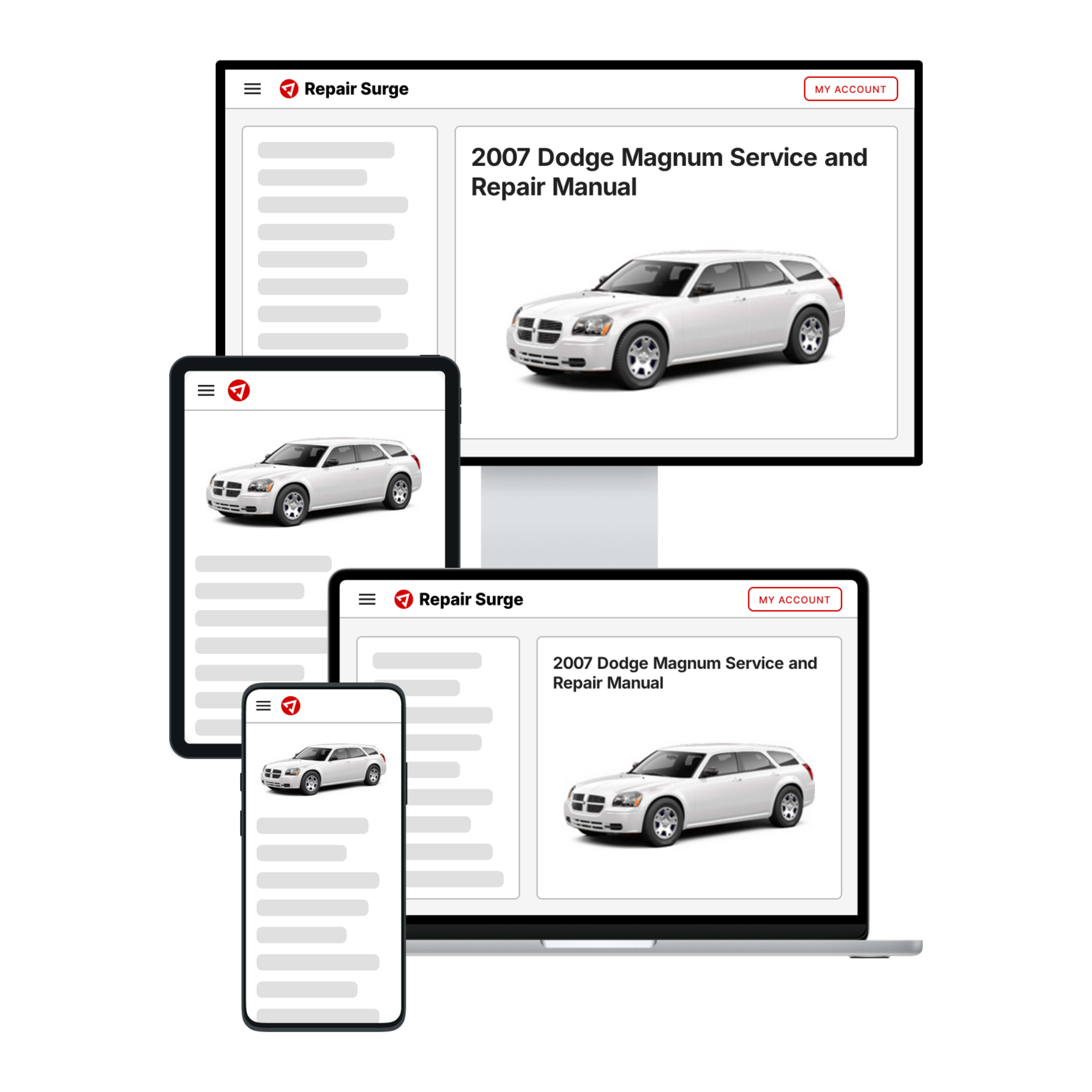 2007 Dodge Magnum service and repair manual hero image