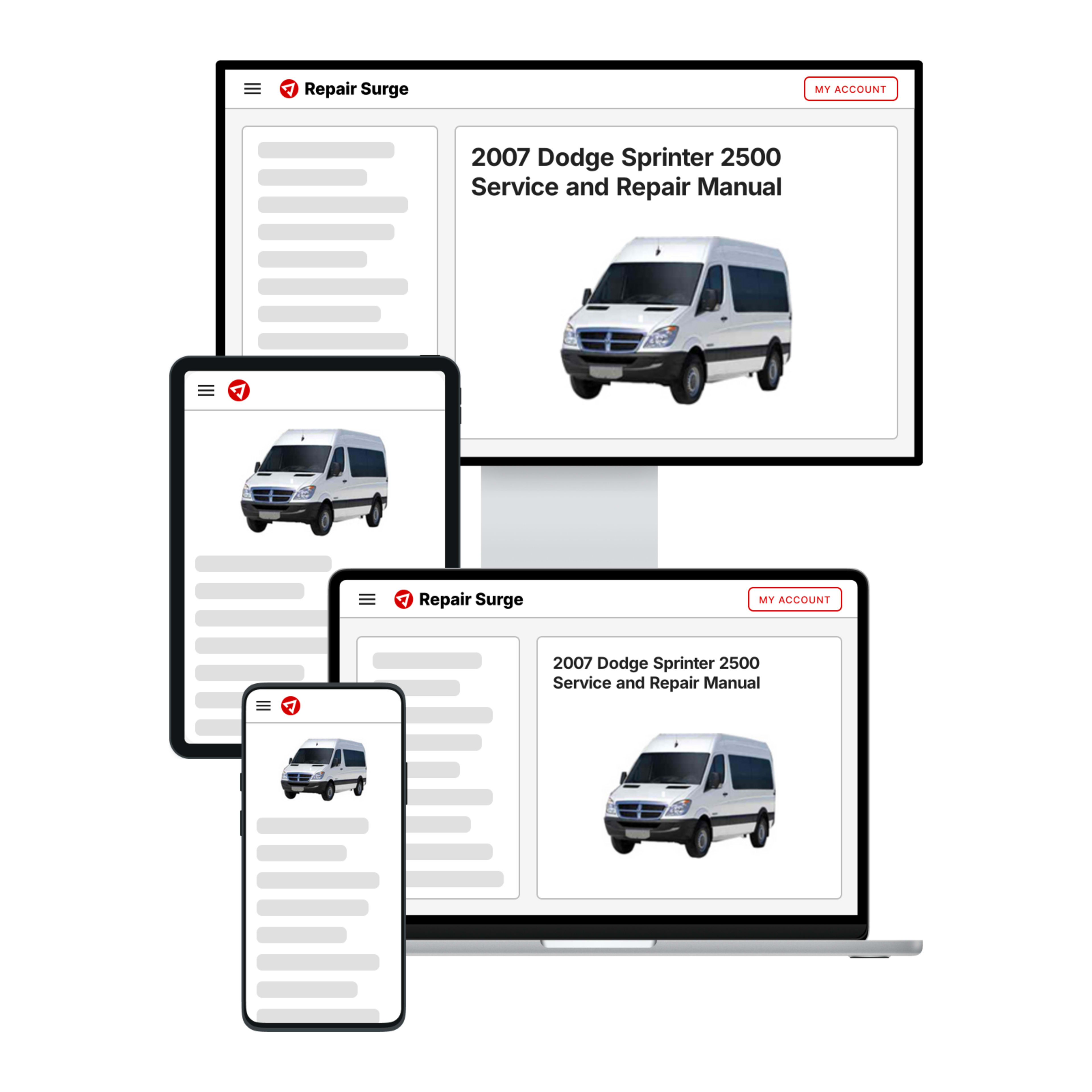 2007 Dodge Sprinter 2500 service and repair manual hero image