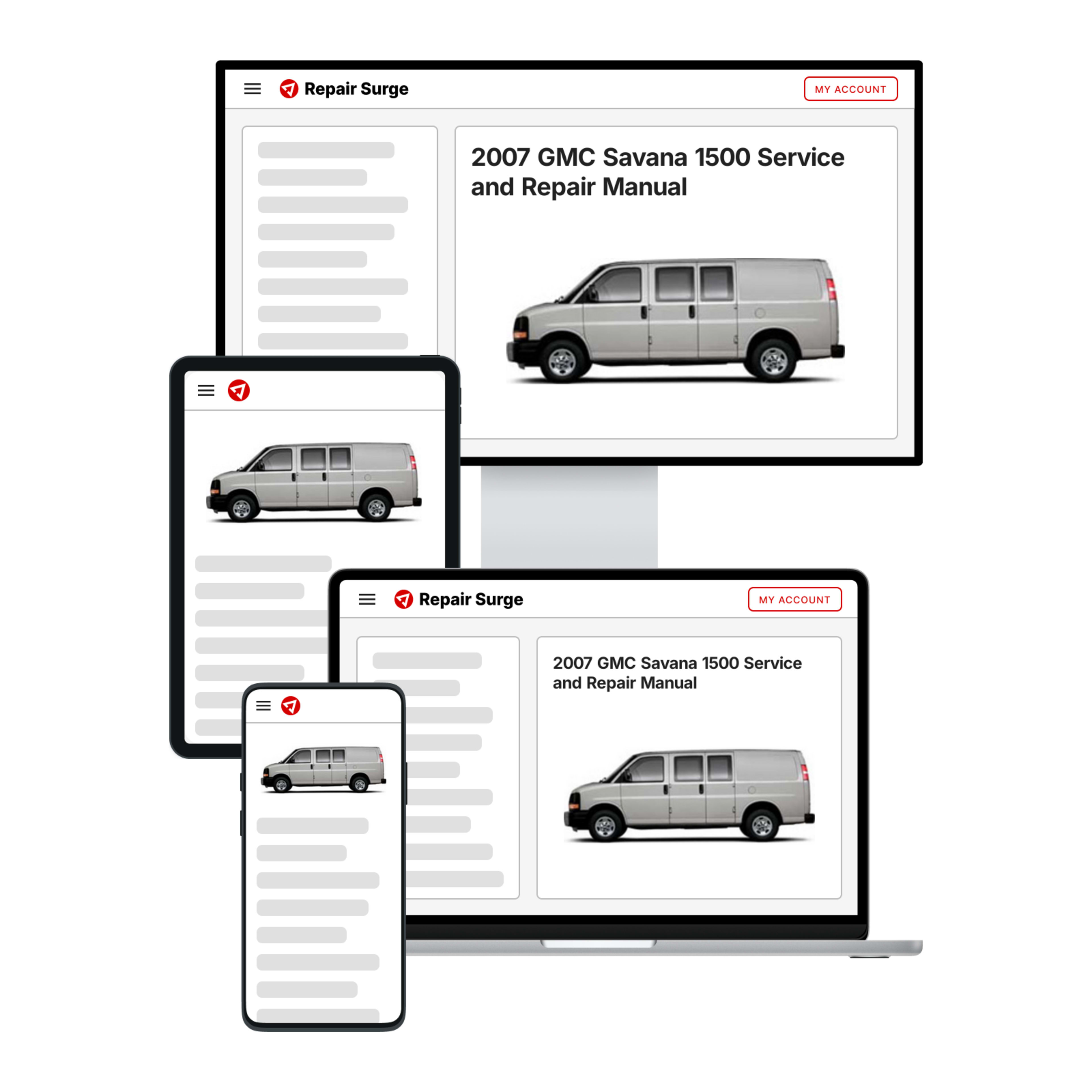 2007 GMC Savana 1500 service and repair manual hero image
