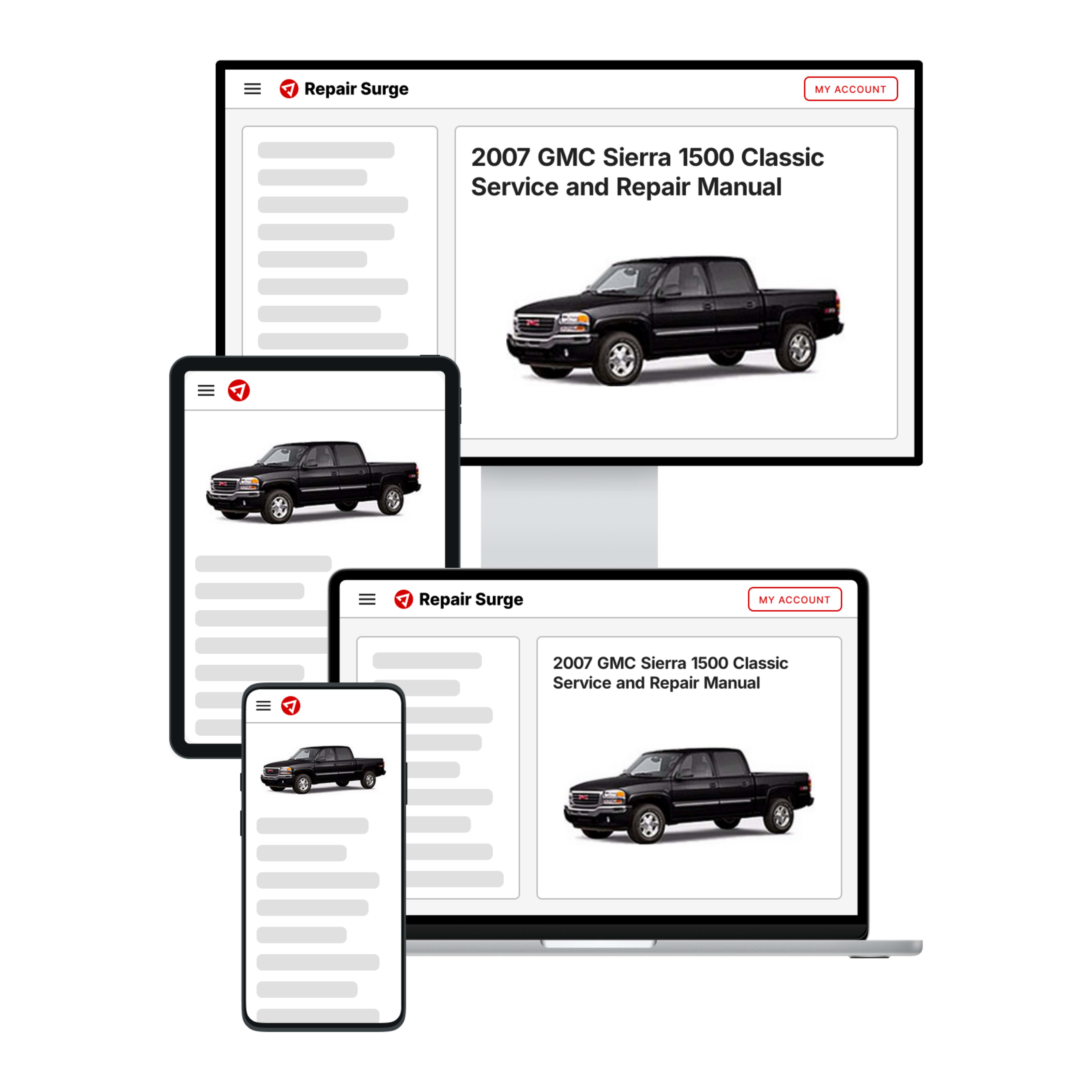 2007 GMC Sierra 1500 Classic service and repair manual hero image
