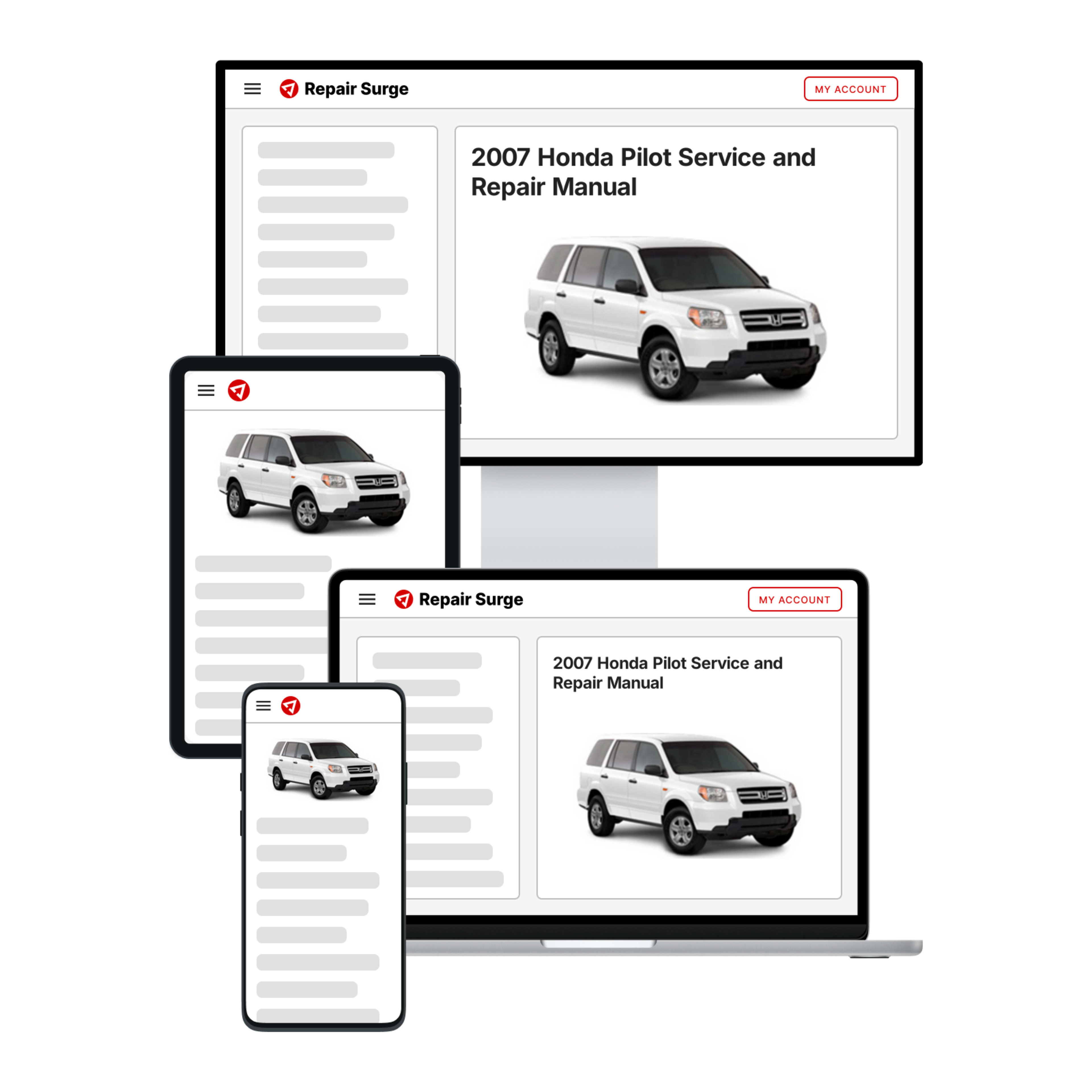 2007 Honda Pilot service and repair manual hero image