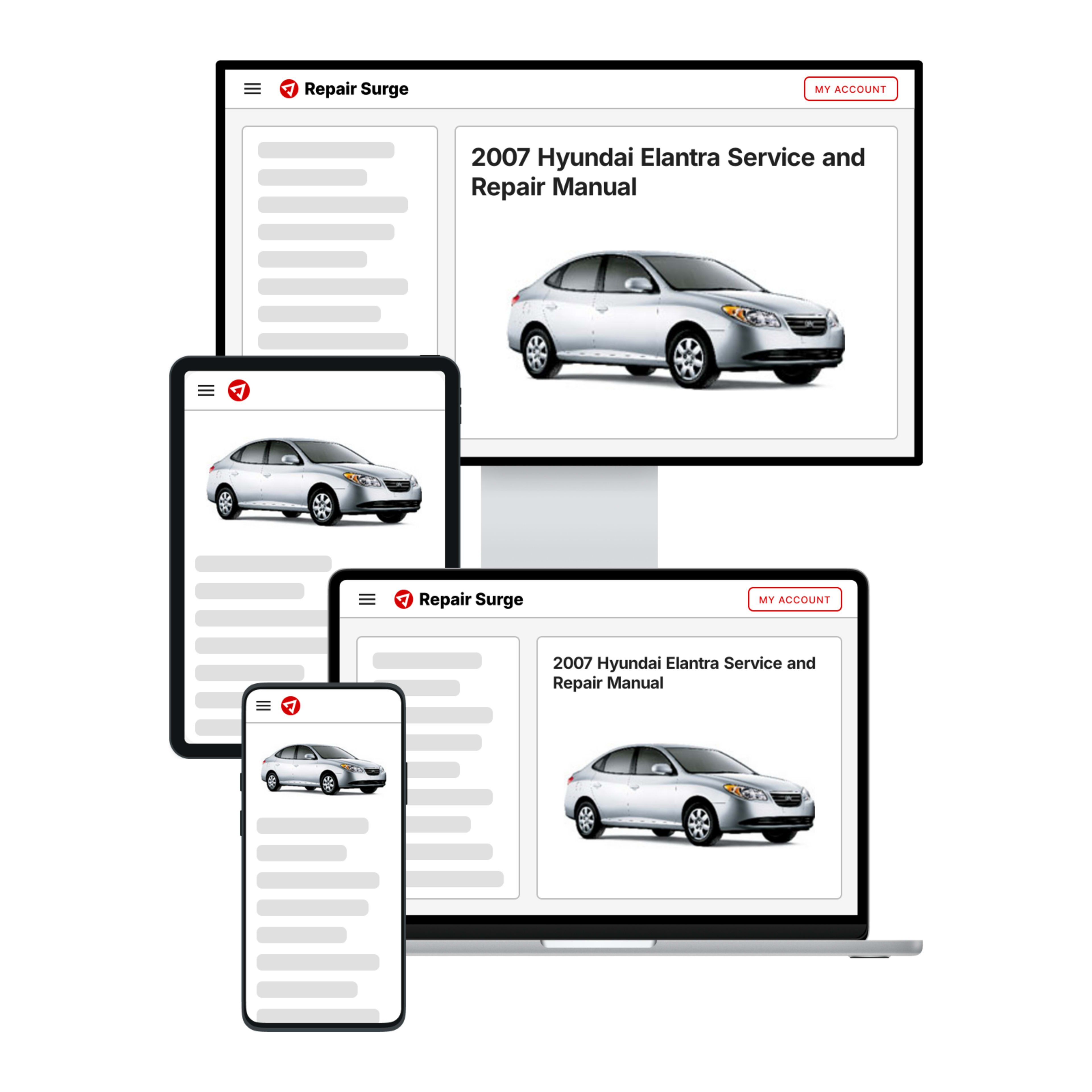 2007 Hyundai Elantra service and repair manual hero image