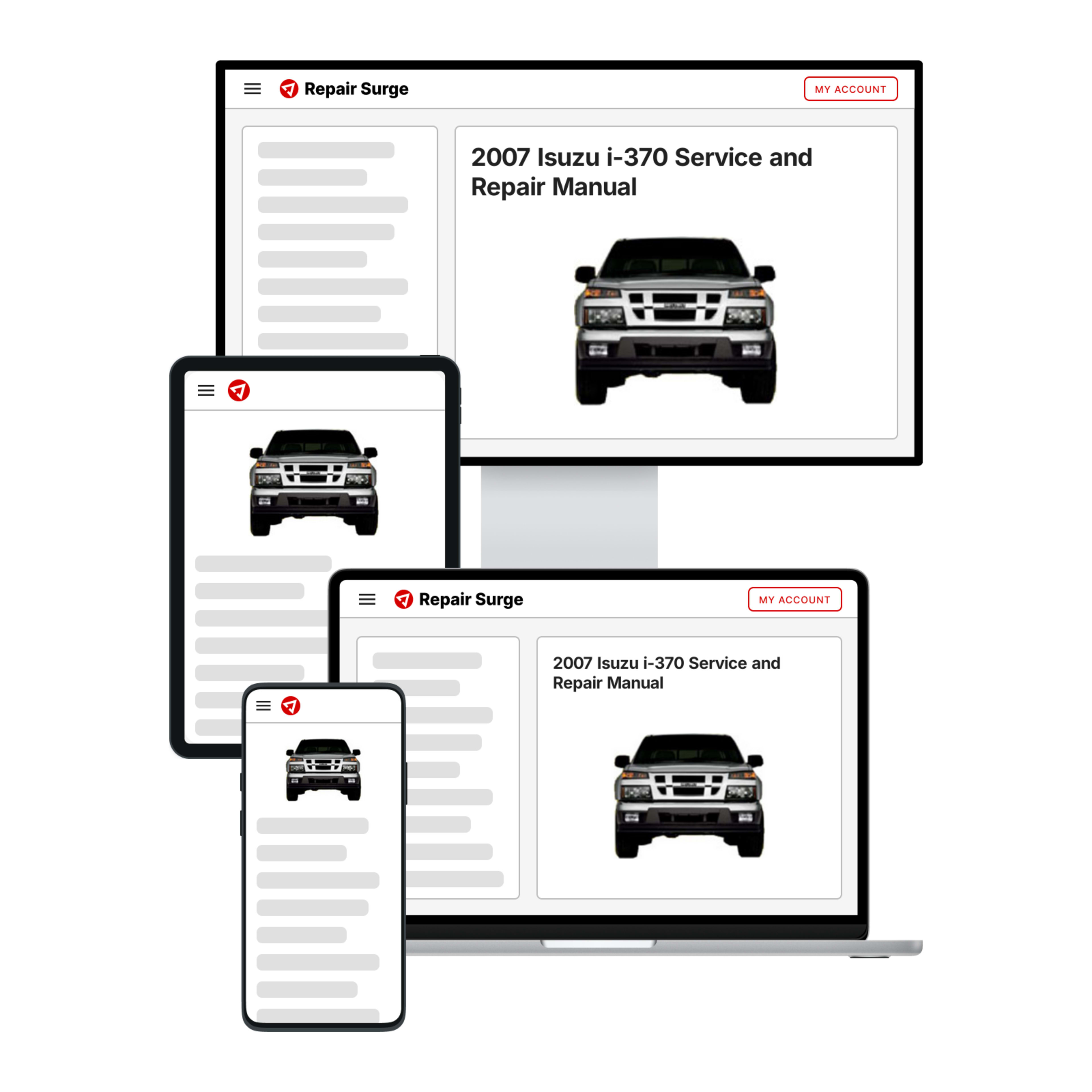 2007 Isuzu i-370 service and repair manual hero image