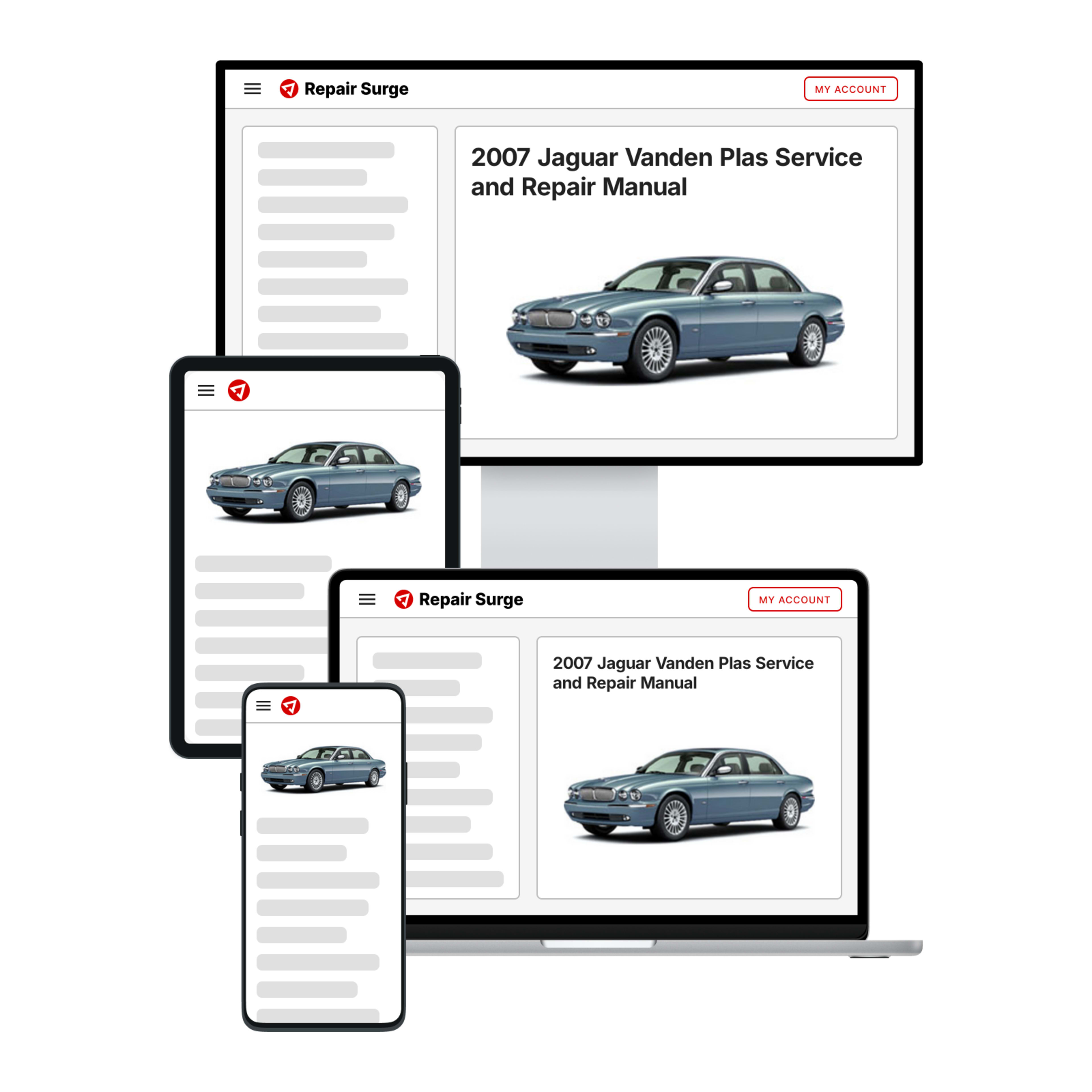 2007 Jaguar Vanden Plas service and repair manual hero image