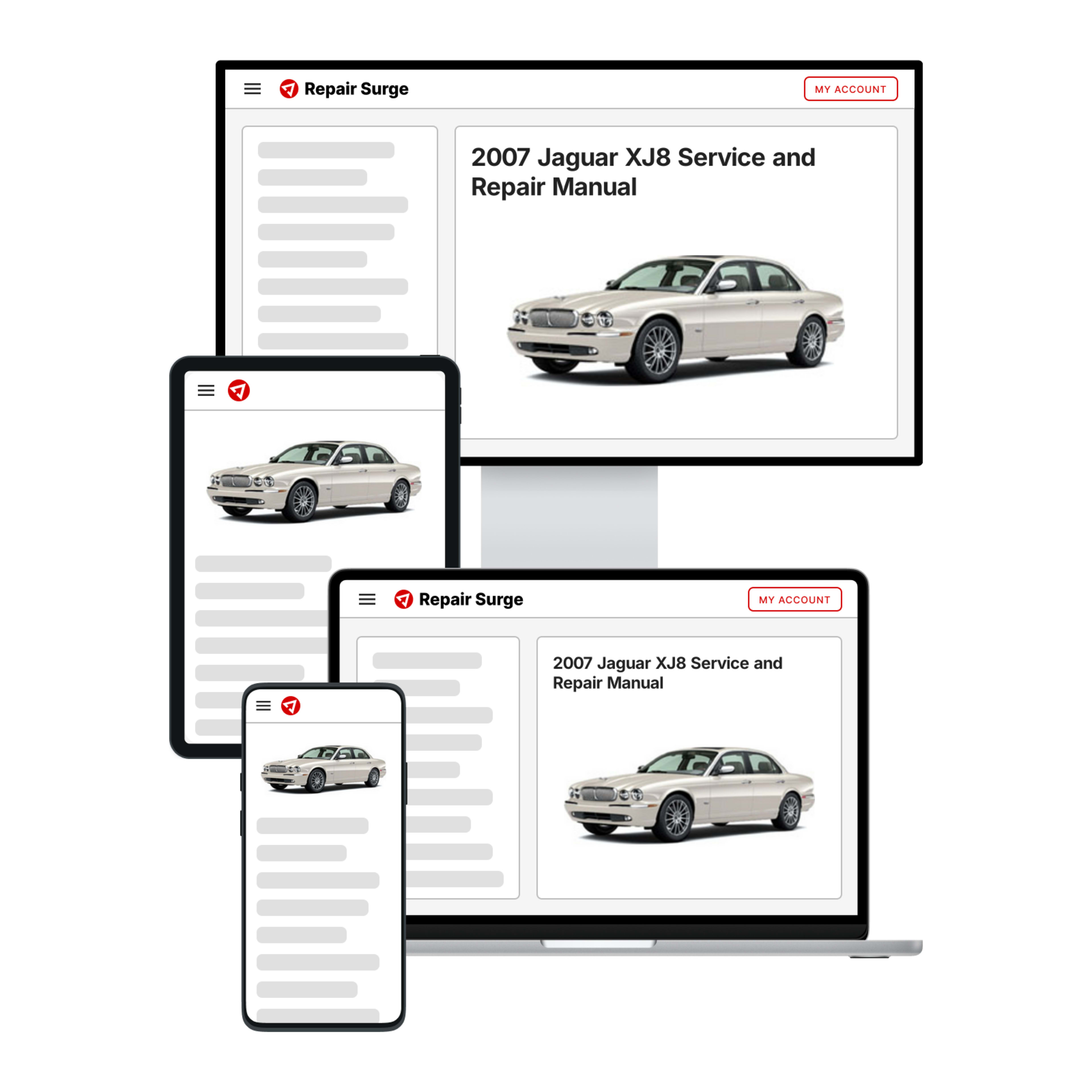 2007 Jaguar XJ8 service and repair manual hero image