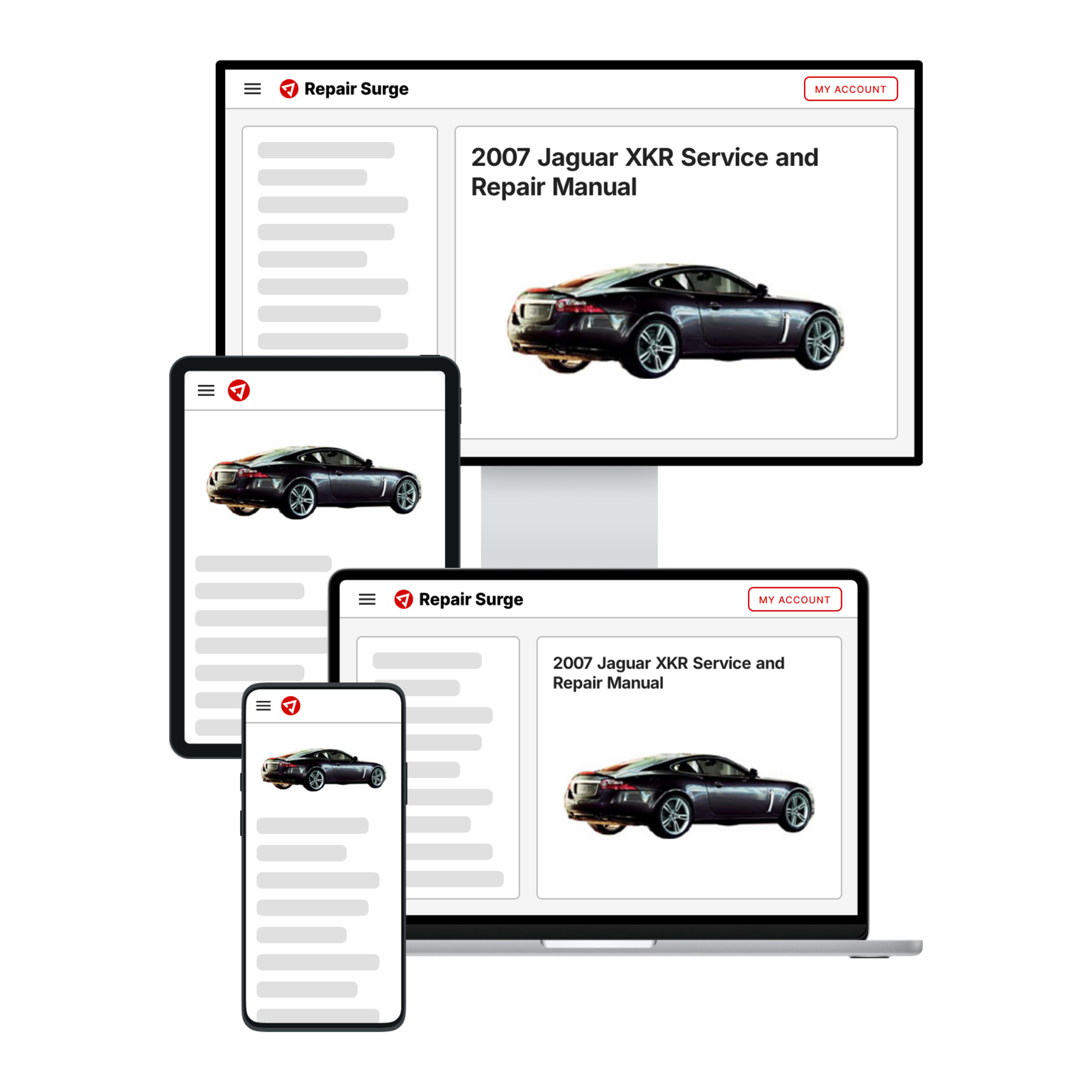 2007 Jaguar XKR service and repair manual hero image