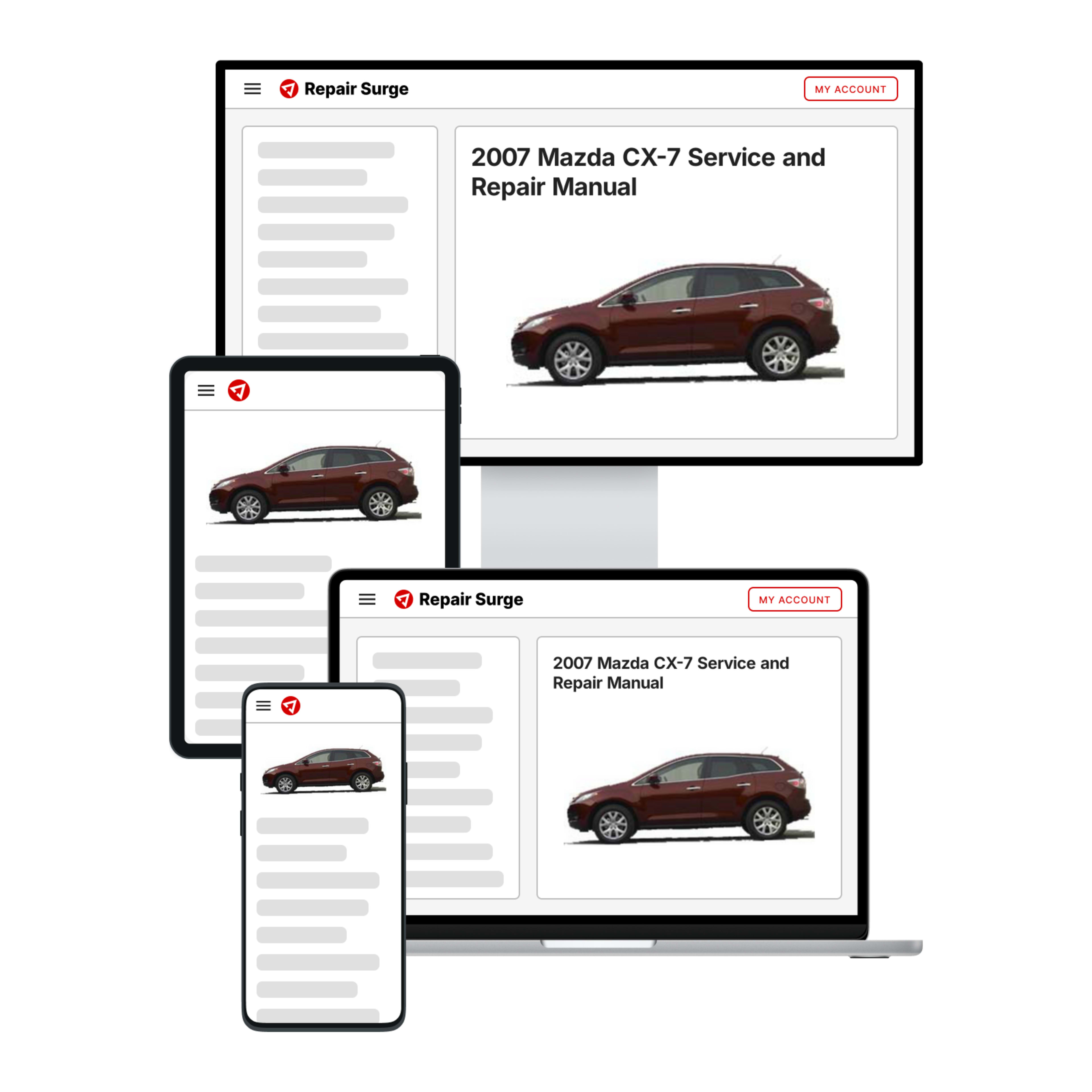 2007 Mazda CX-7 service and repair manual hero image