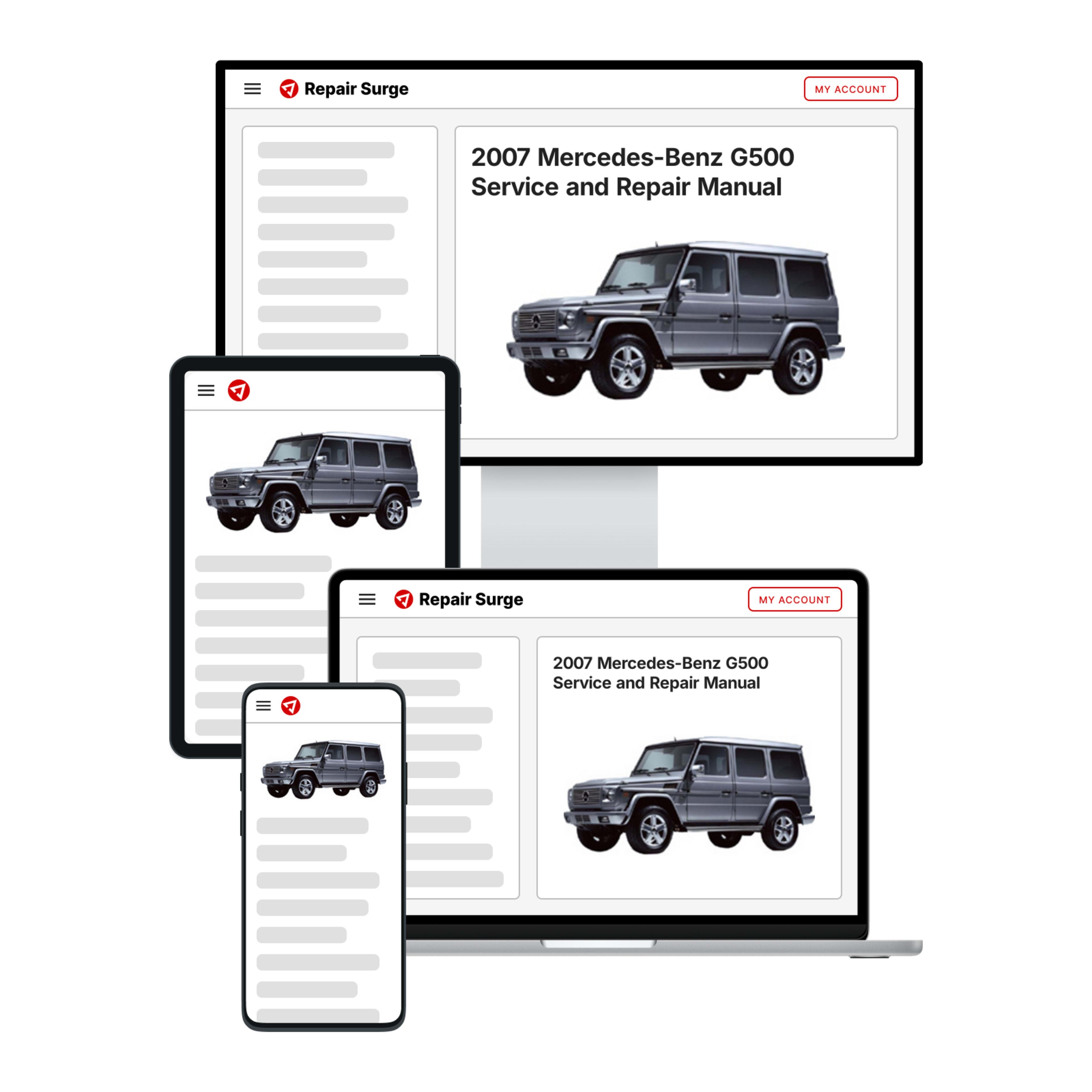 2007 Mercedes-Benz G500 service and repair manual hero image