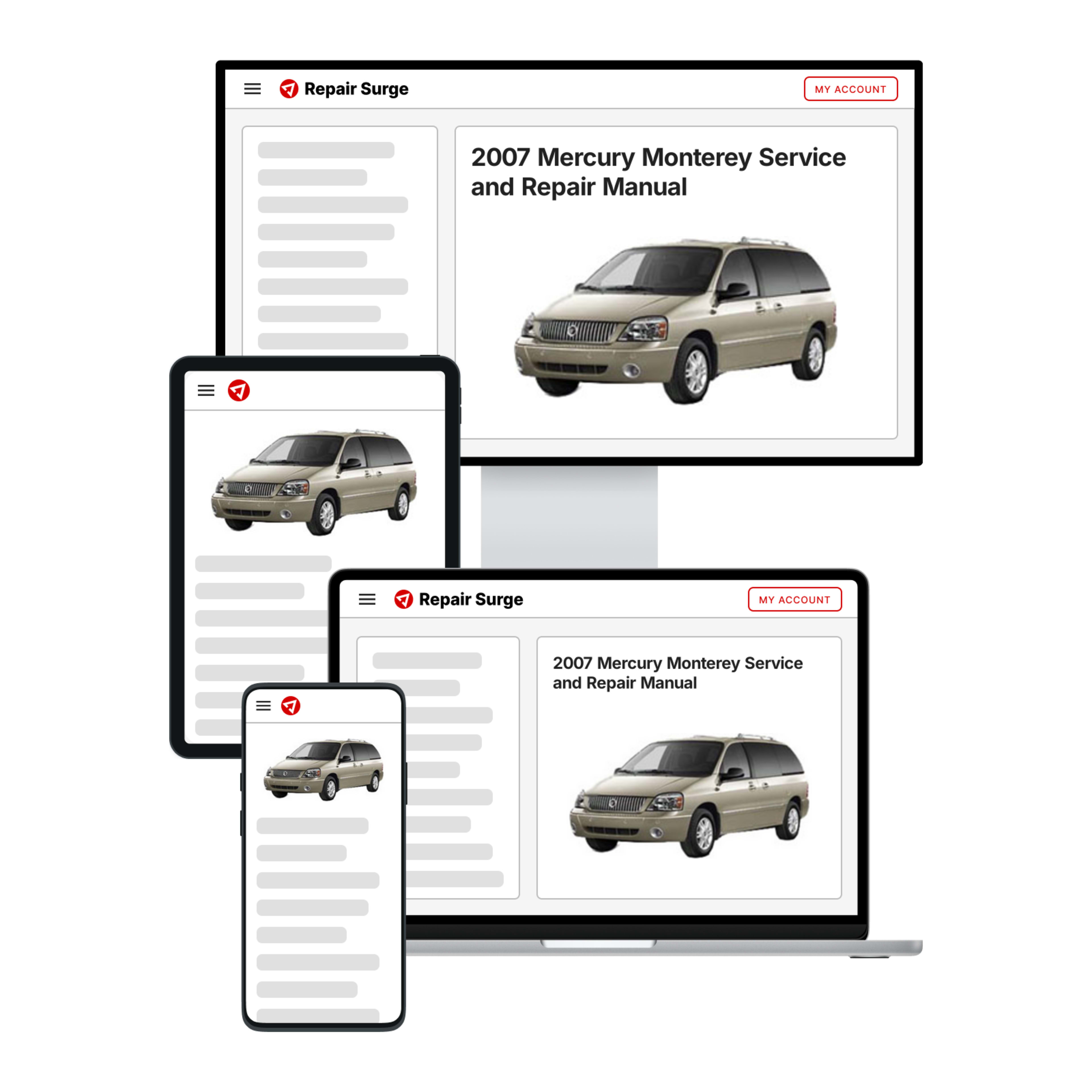 2007 Mercury Monterey service and repair manual hero image