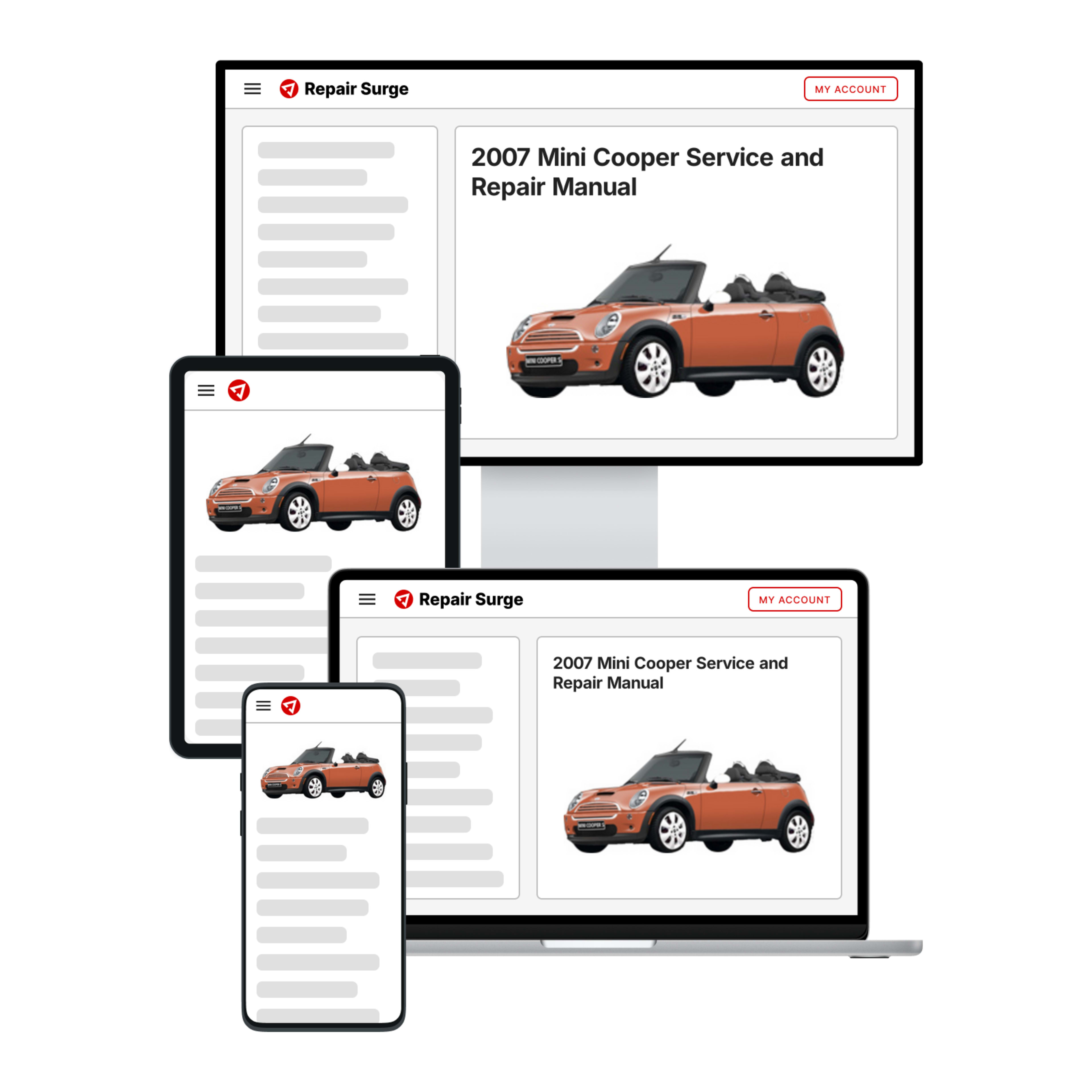 2007 Mini Cooper service and repair manual hero image