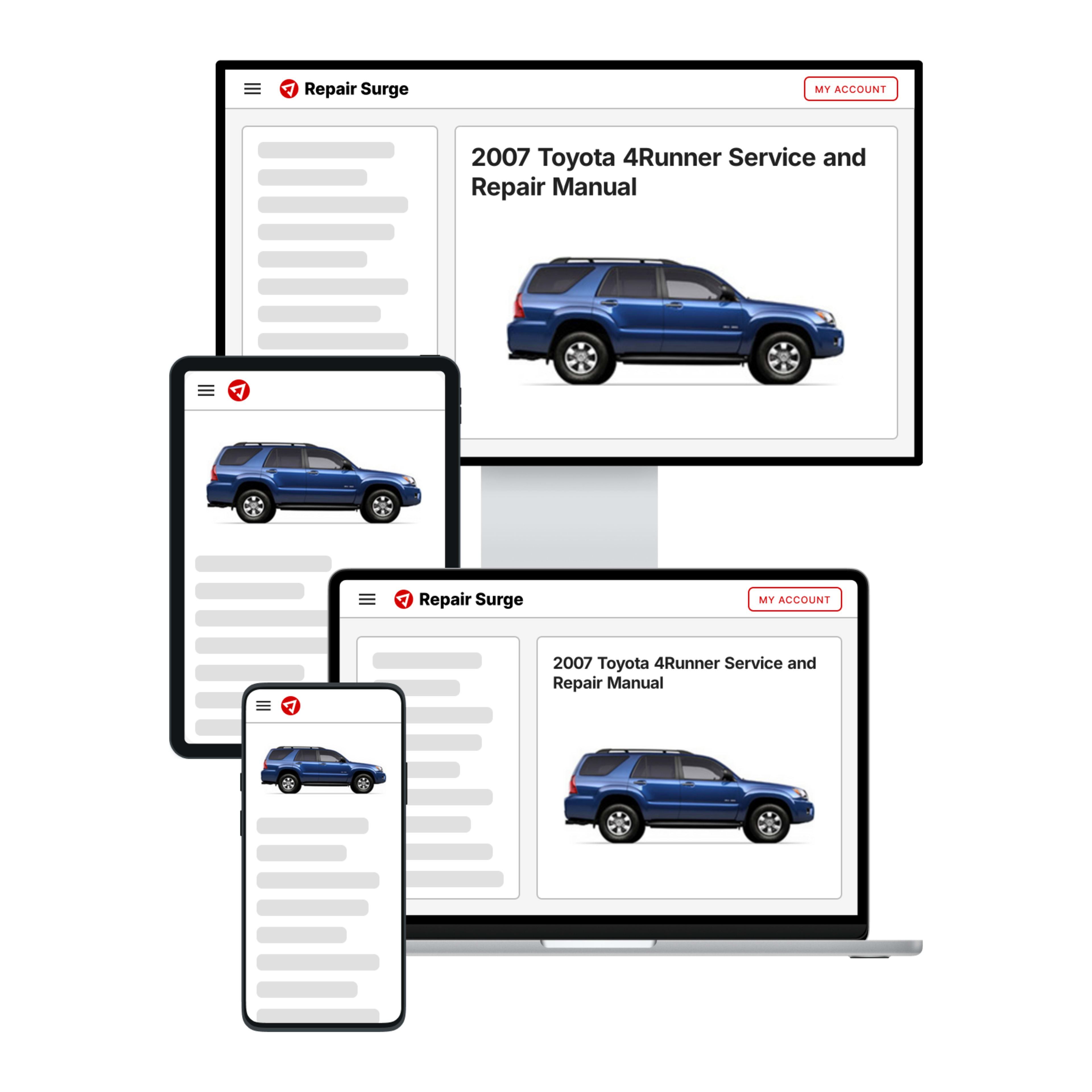 2007 Toyota 4Runner service and repair manual hero image