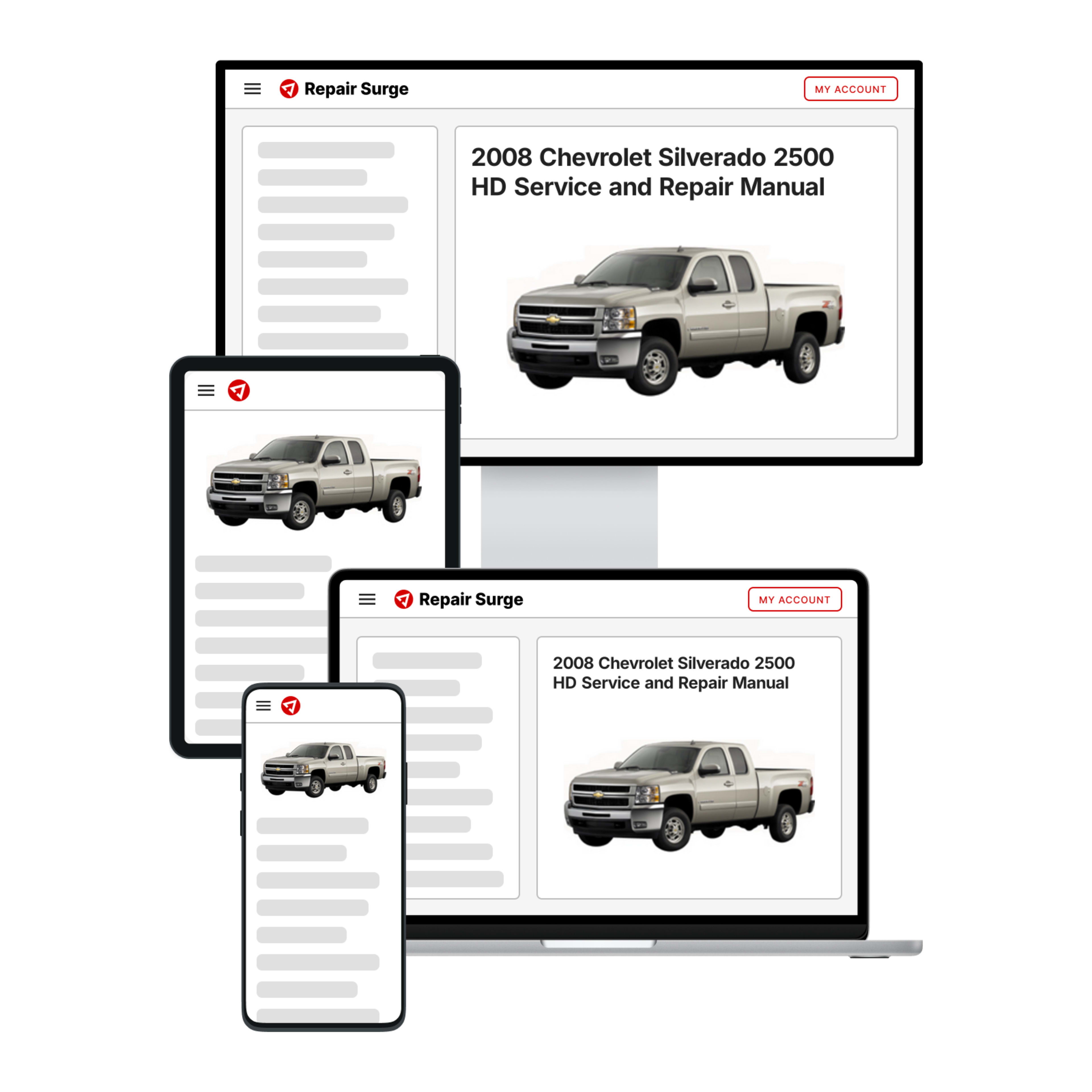 2008 Chevrolet Silverado 2500 HD service and repair manual hero image