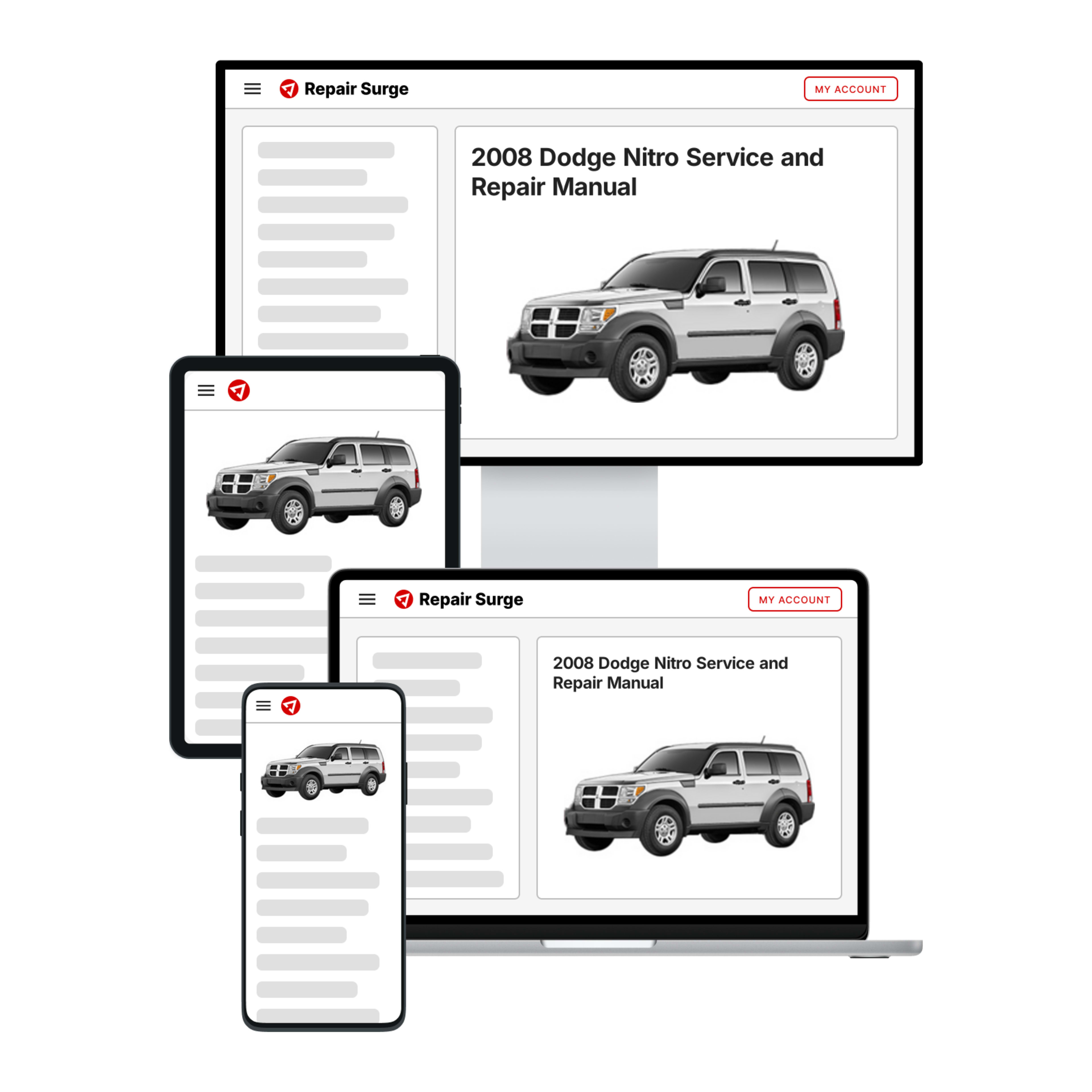 2008 Dodge Nitro service and repair manual hero image