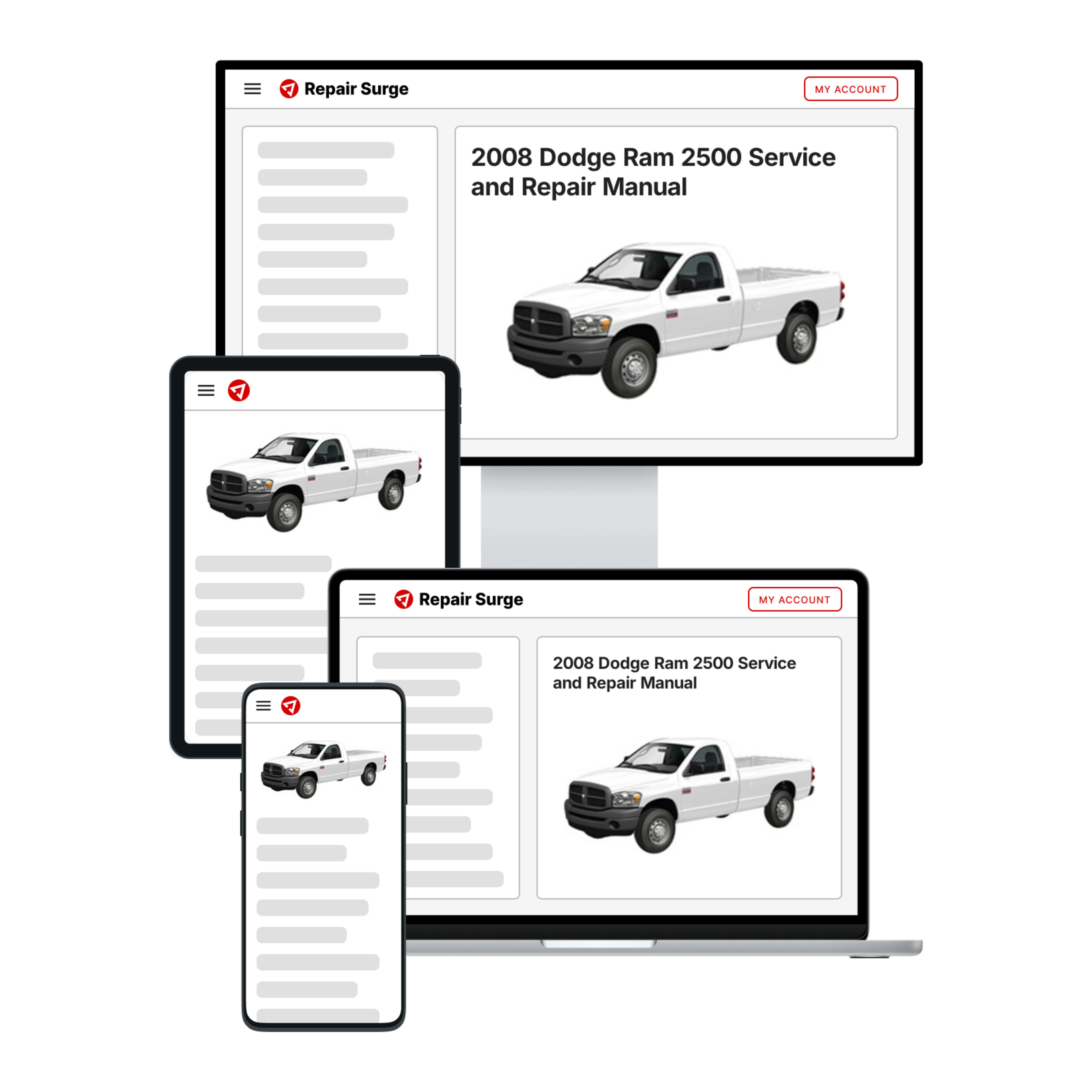 2008 Dodge Ram 2500 service and repair manual hero image