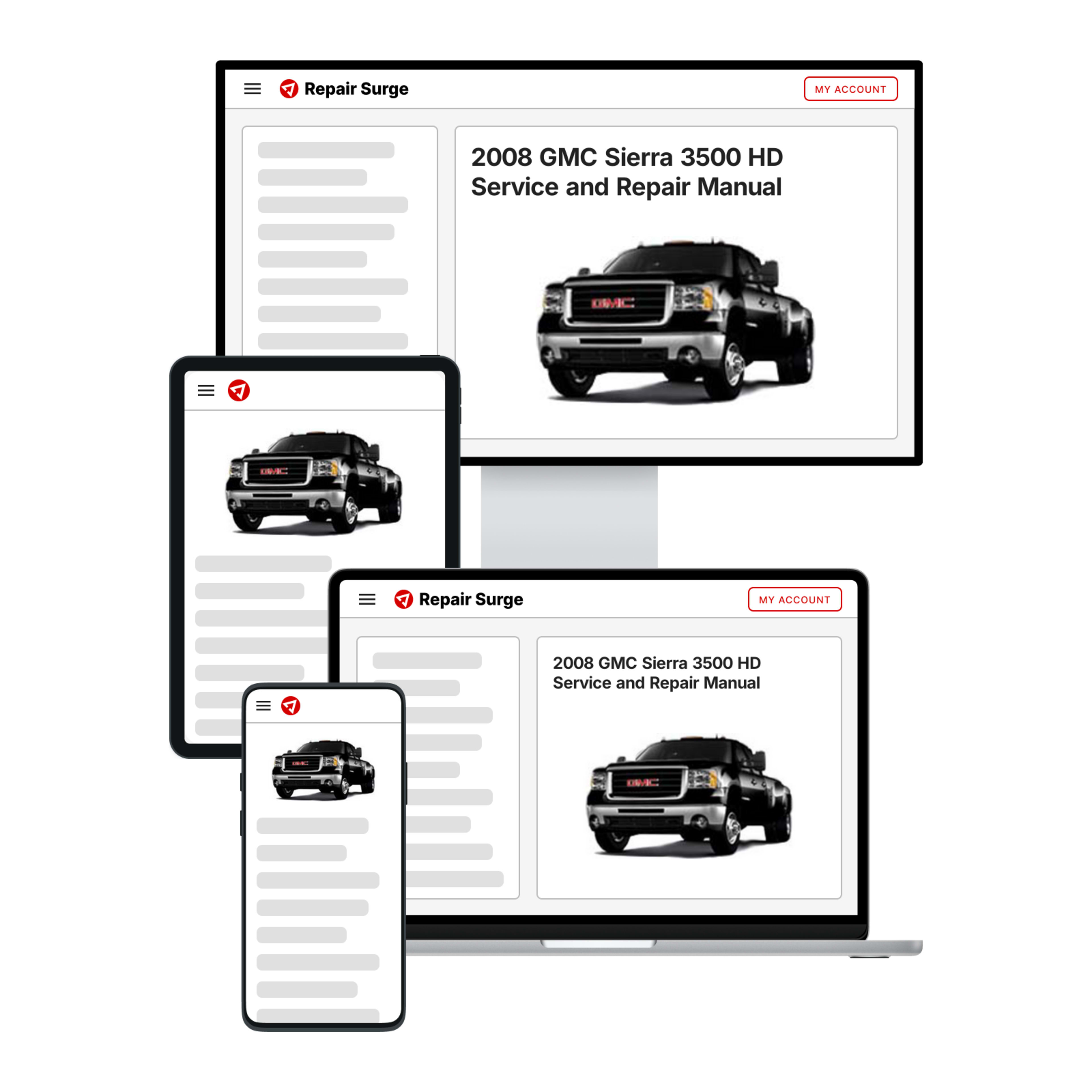 2008 GMC Sierra 3500 HD service and repair manual hero image