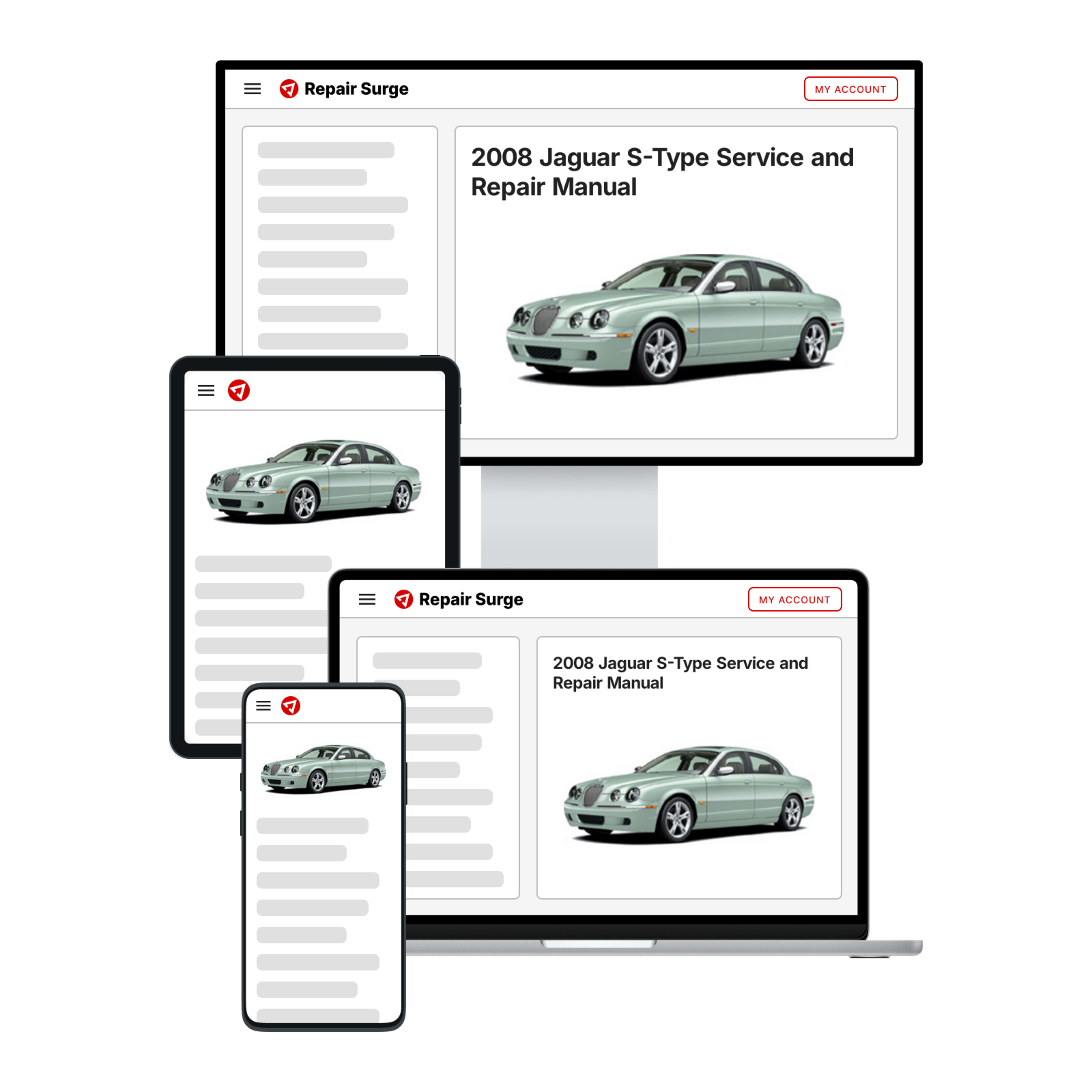 2008 Jaguar S-Type service and repair manual hero image