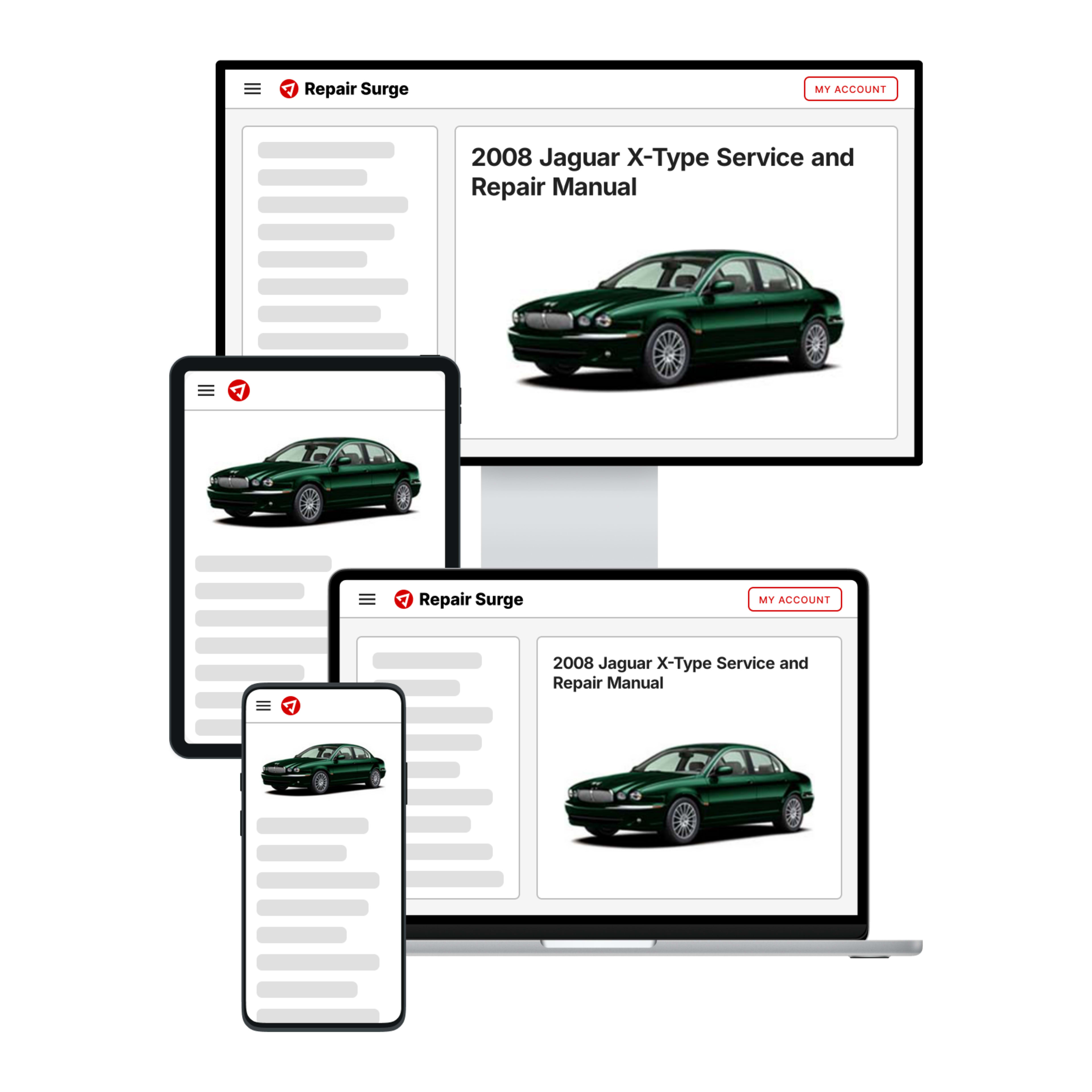 2008 Jaguar X-Type service and repair manual hero image