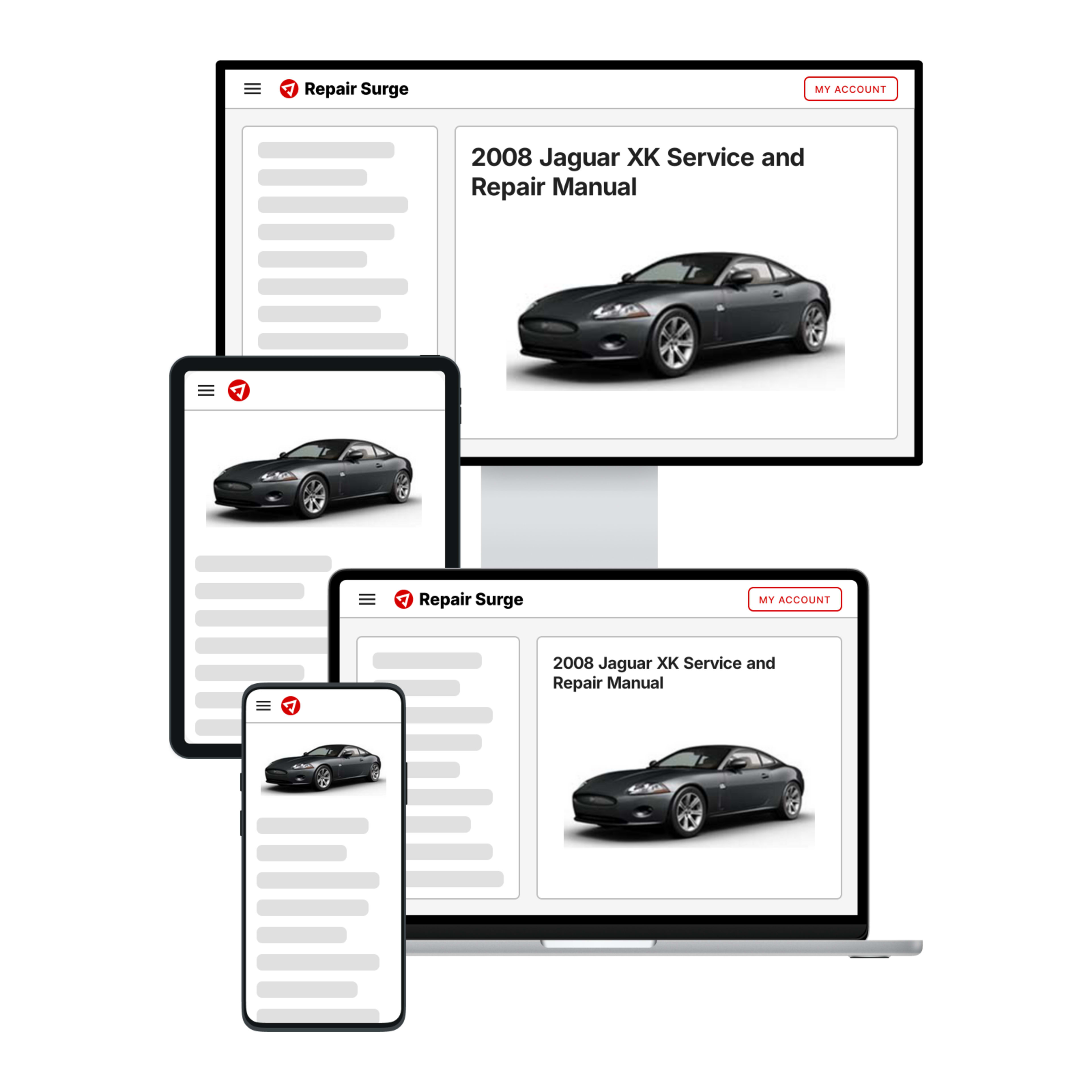 2008 Jaguar XK service and repair manual hero image