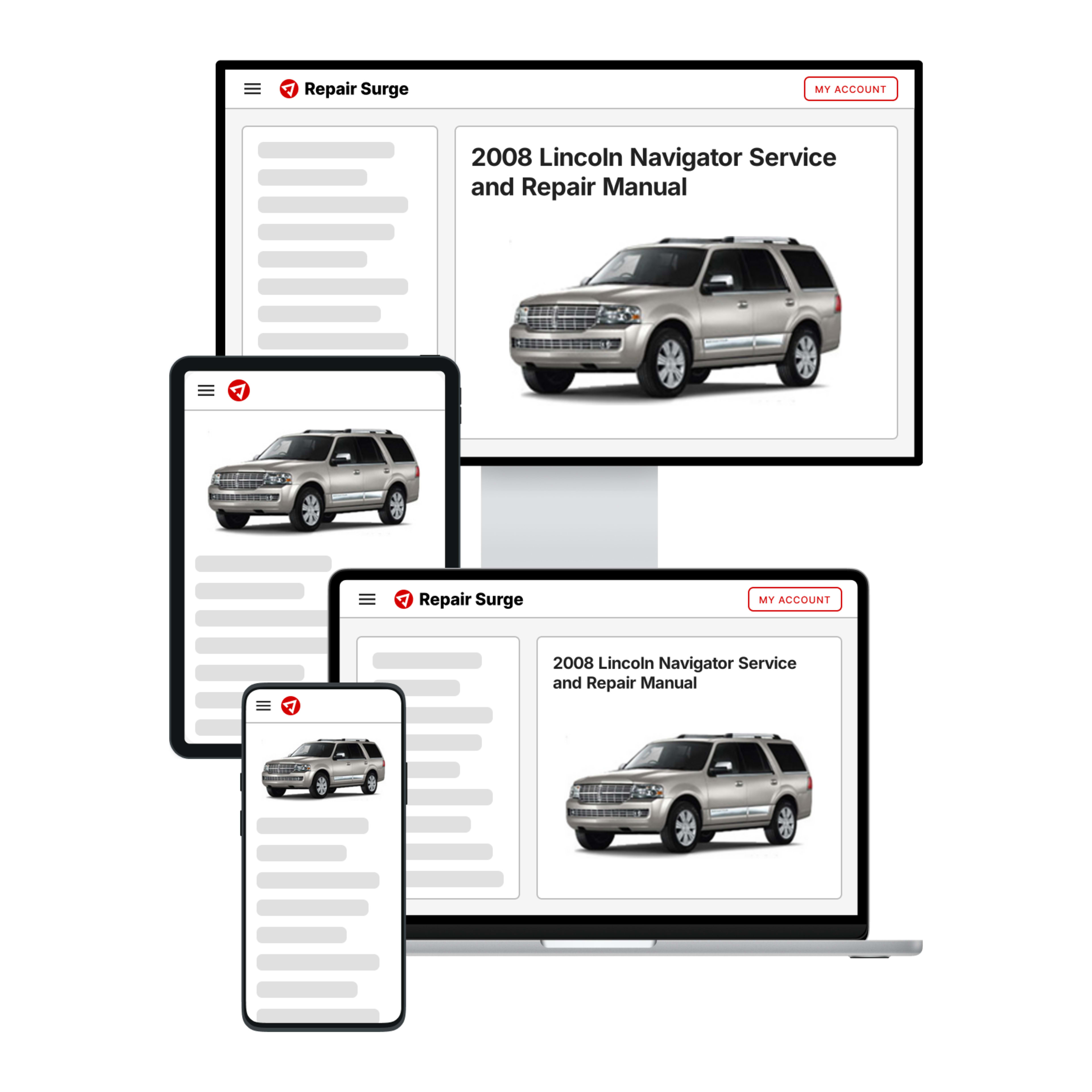 2008 Lincoln Navigator service and repair manual hero image