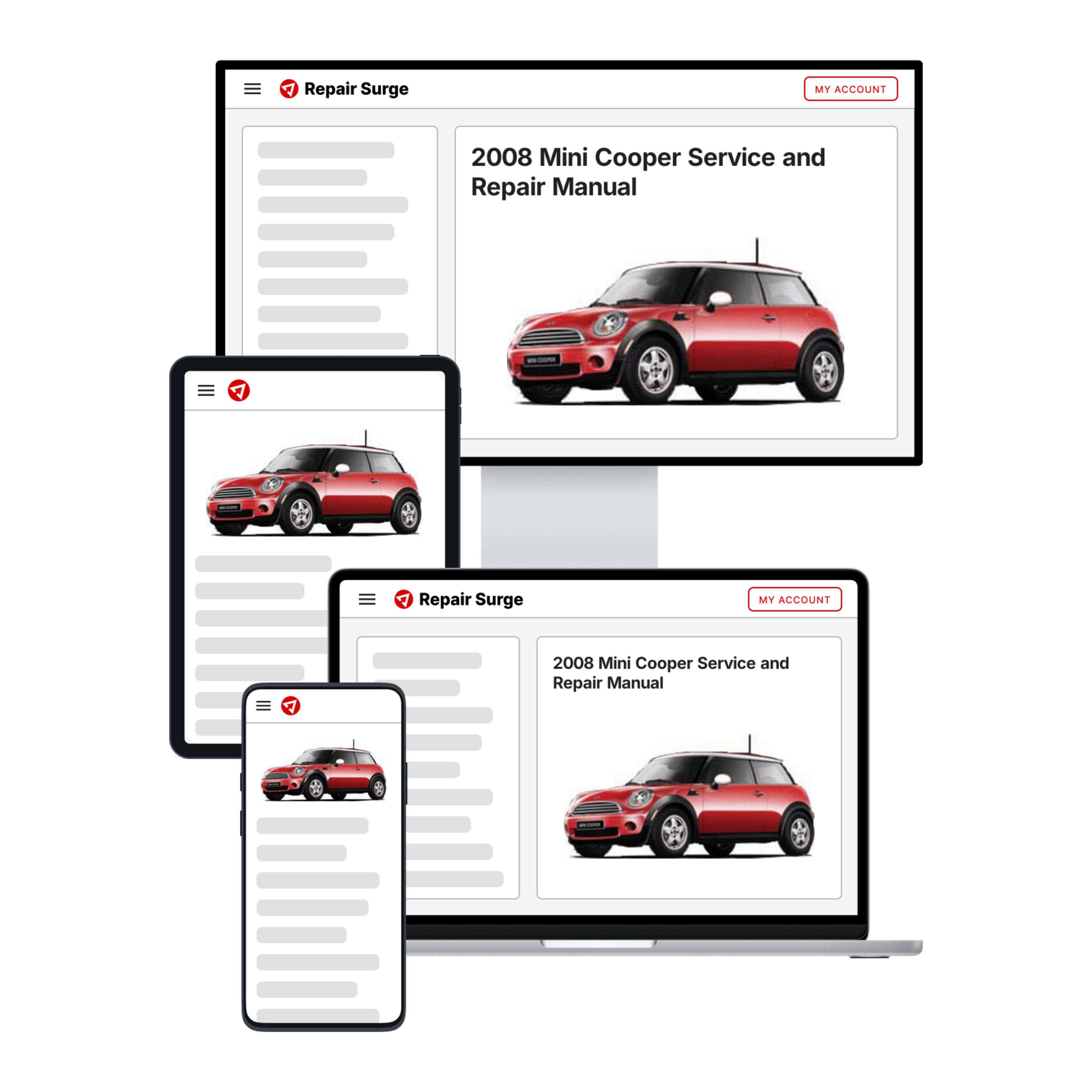 2008 Mini Cooper service and repair manual hero image