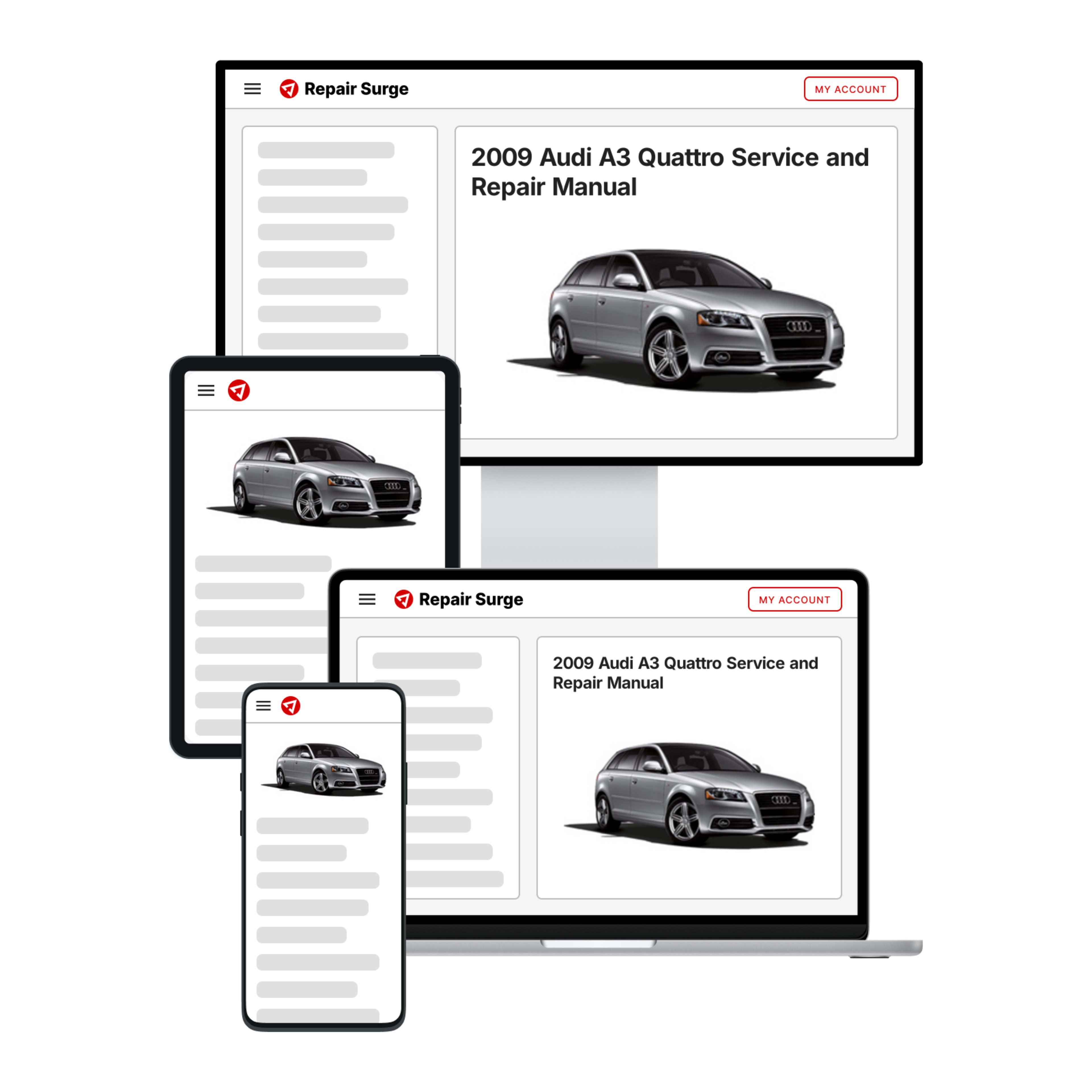 2009 Audi A3 Quattro service and repair manual hero image