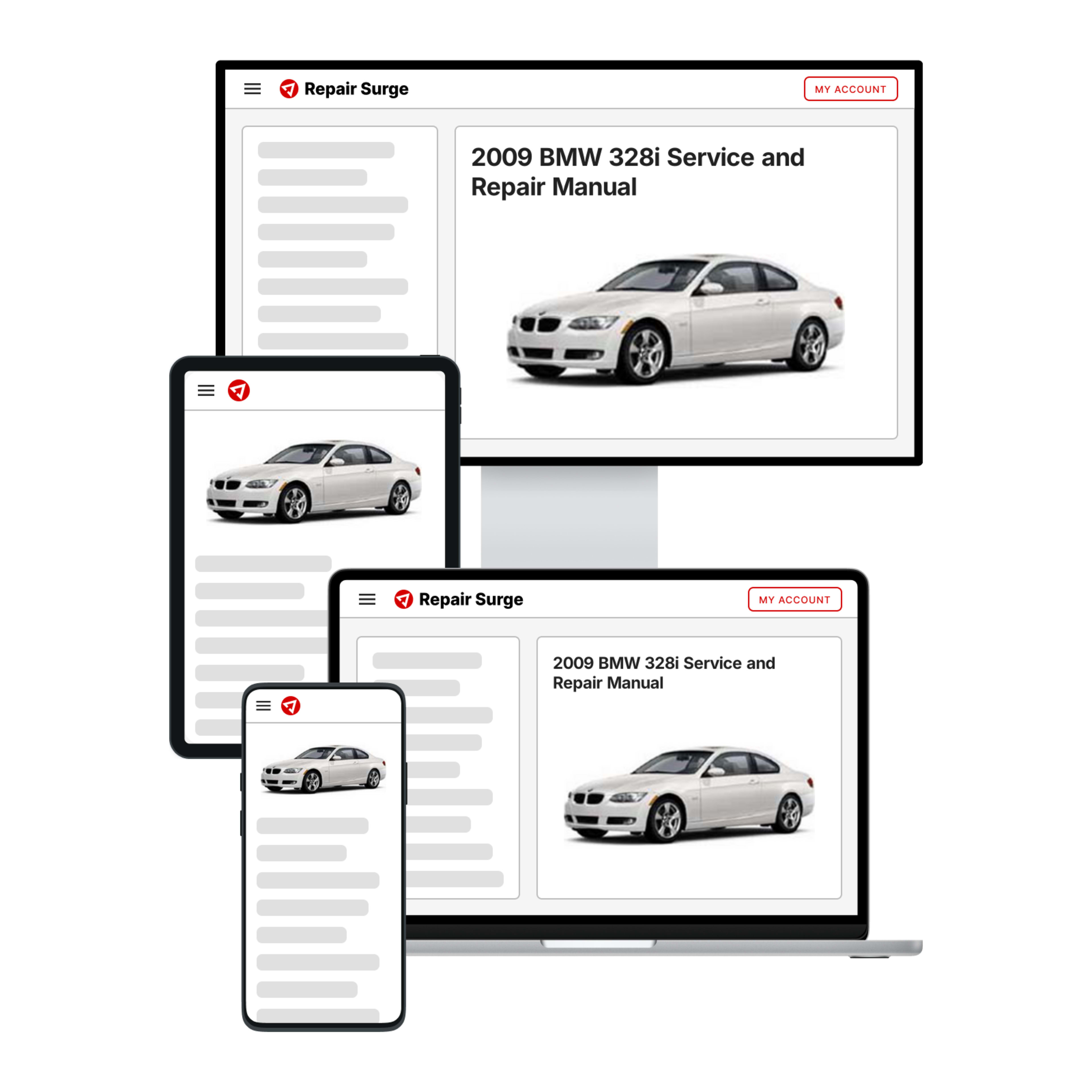2009 BMW 328i service and repair manual hero image