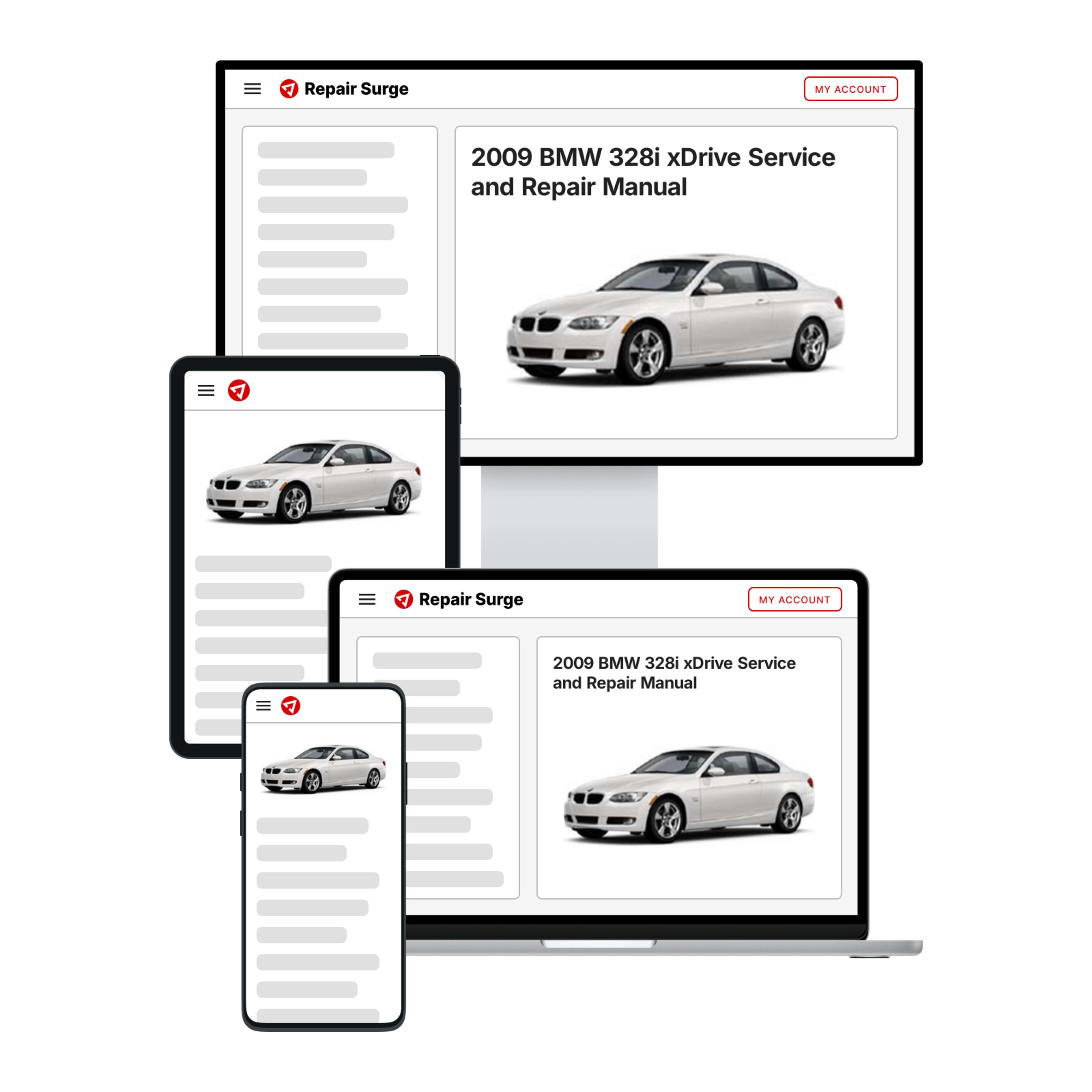 2009 BMW 328i xDrive service and repair manual hero image