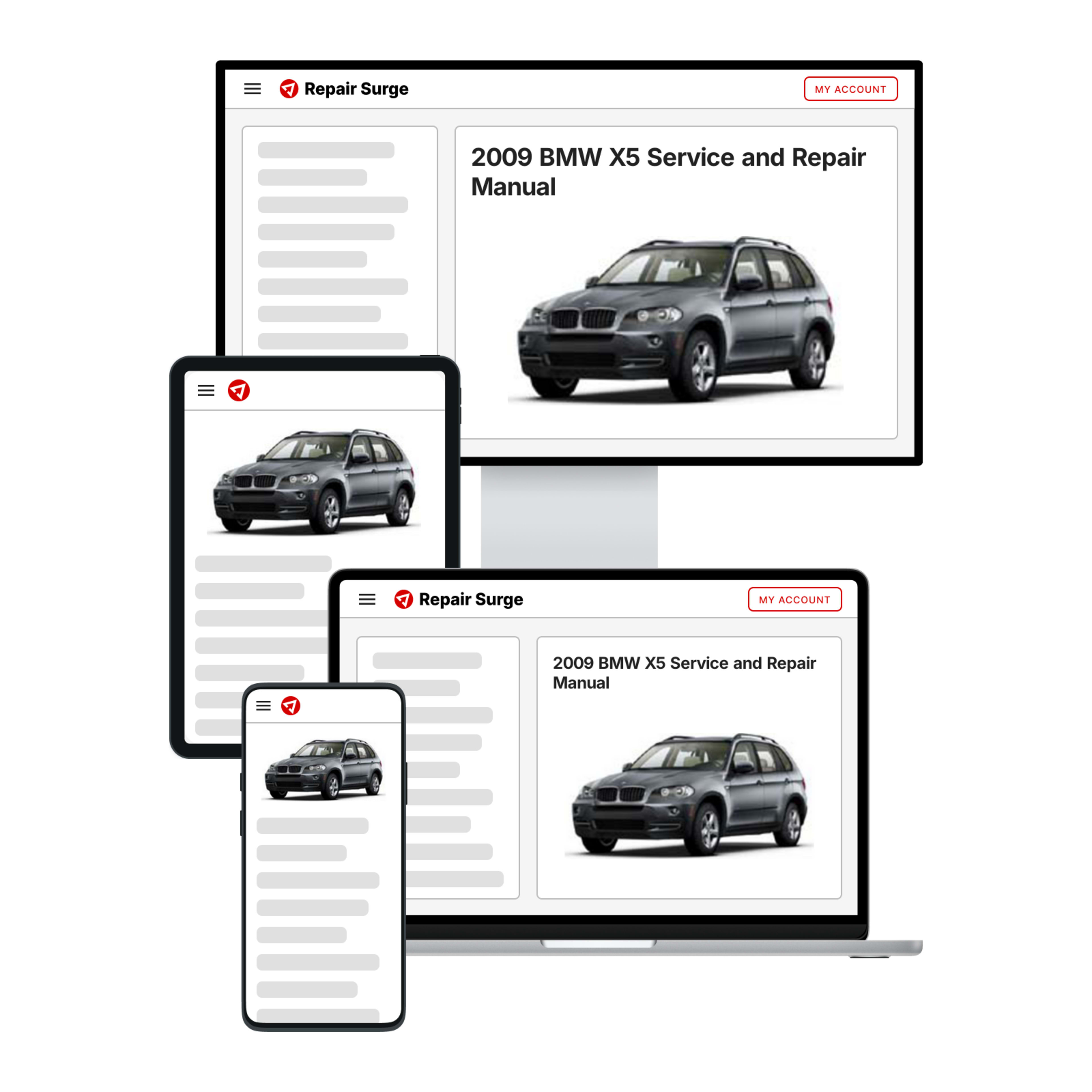 2009 BMW X5 service and repair manual hero image