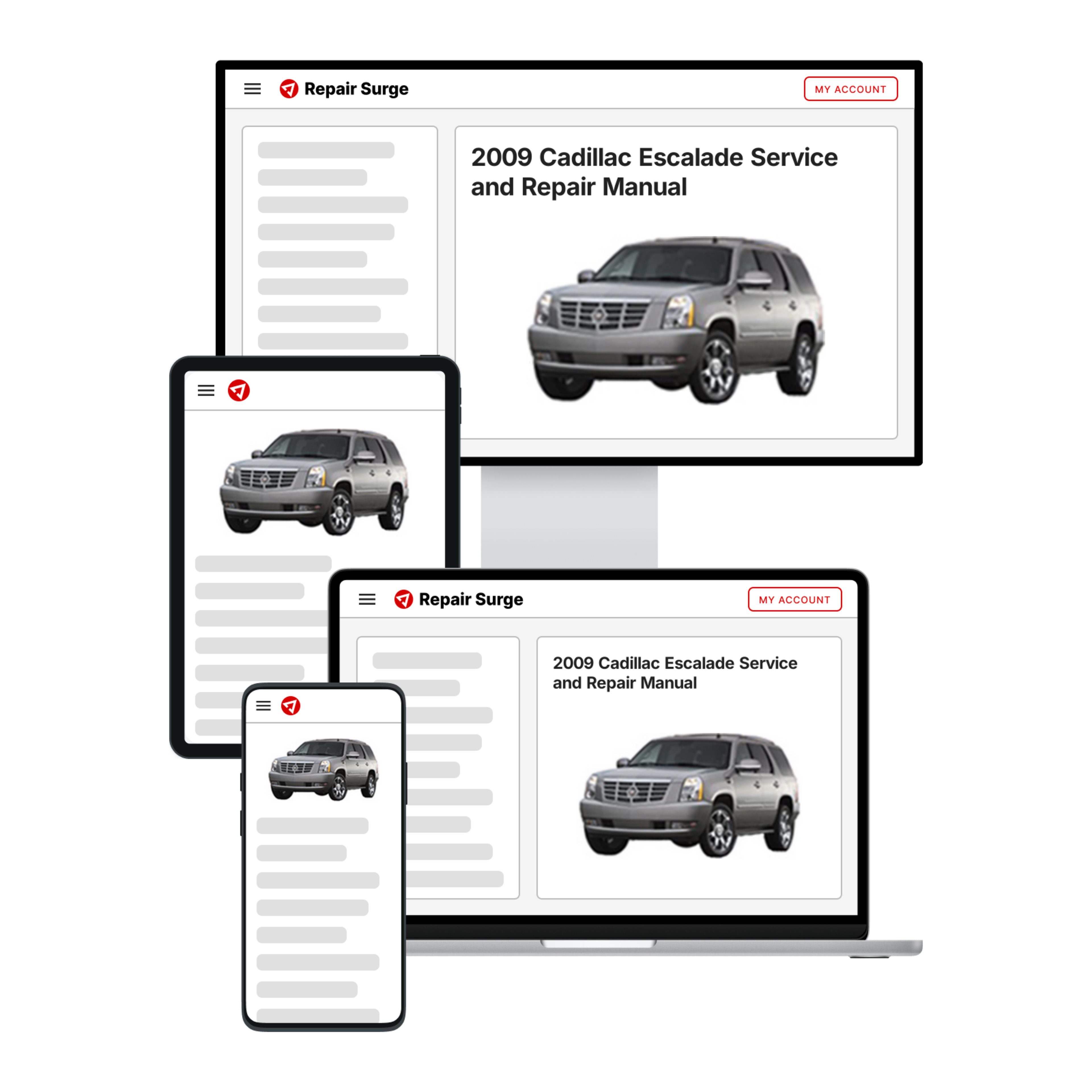 2009 Cadillac Escalade service and repair manual hero image