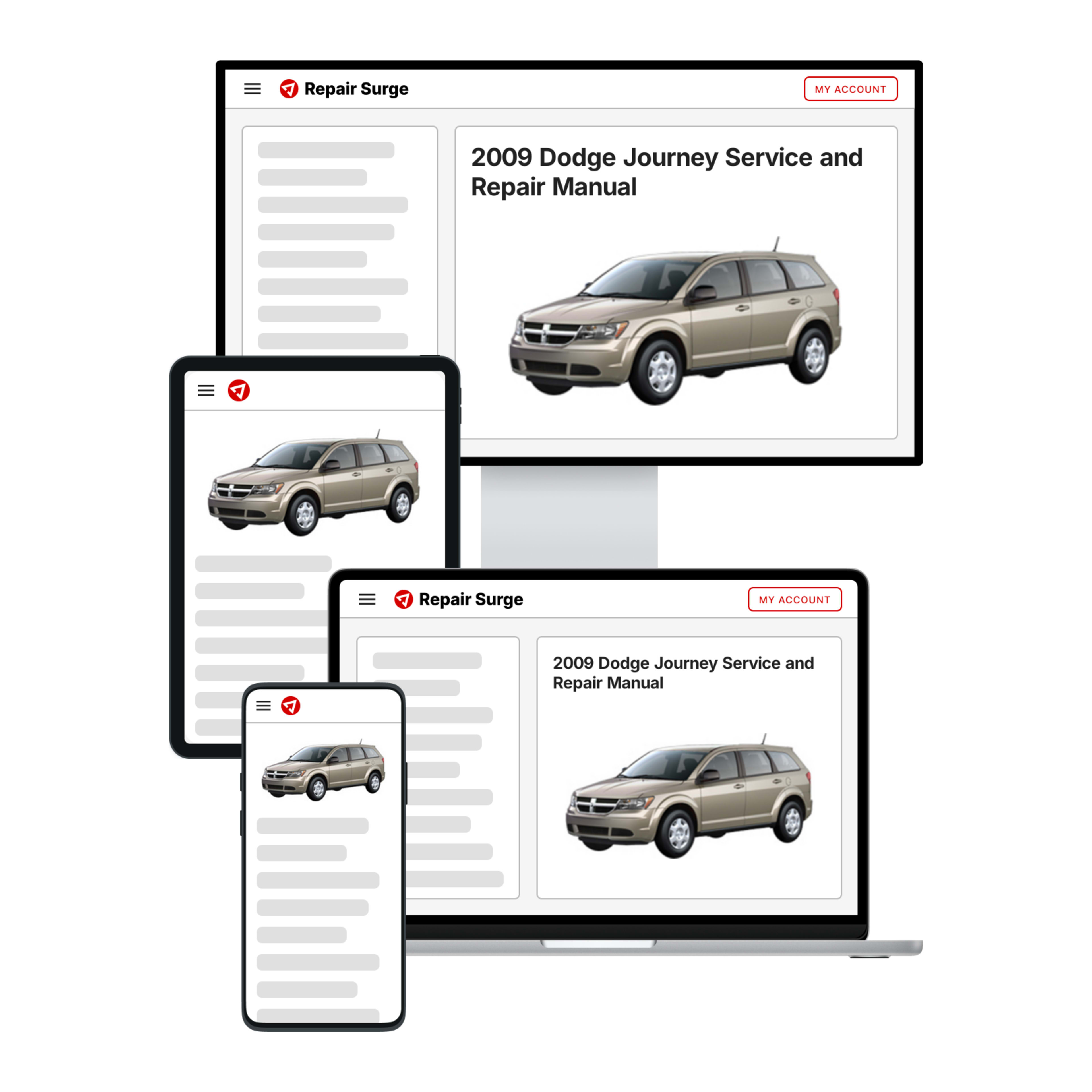 2009 Dodge Journey service and repair manual hero image