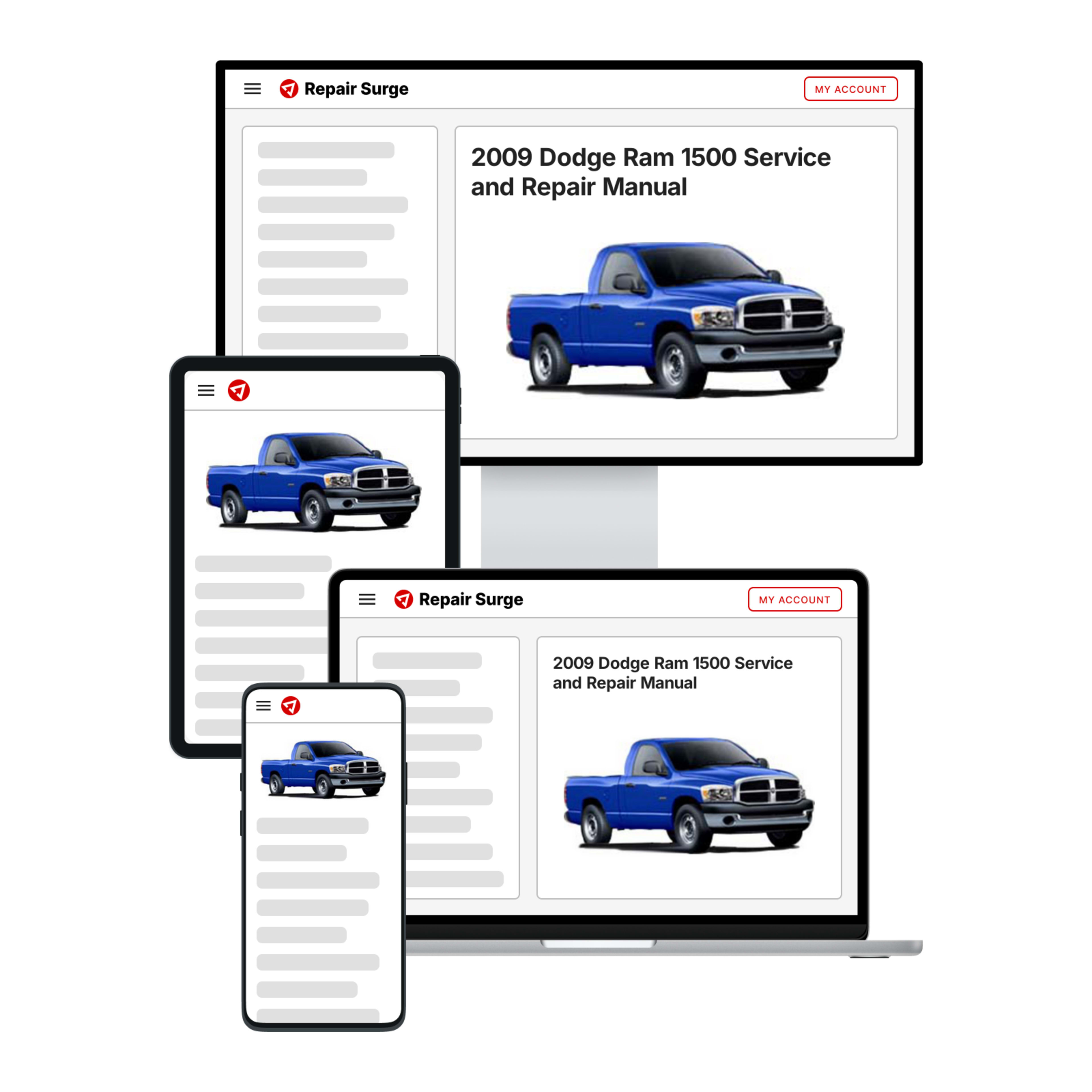 2009 Dodge Ram 1500 service and repair manual hero image