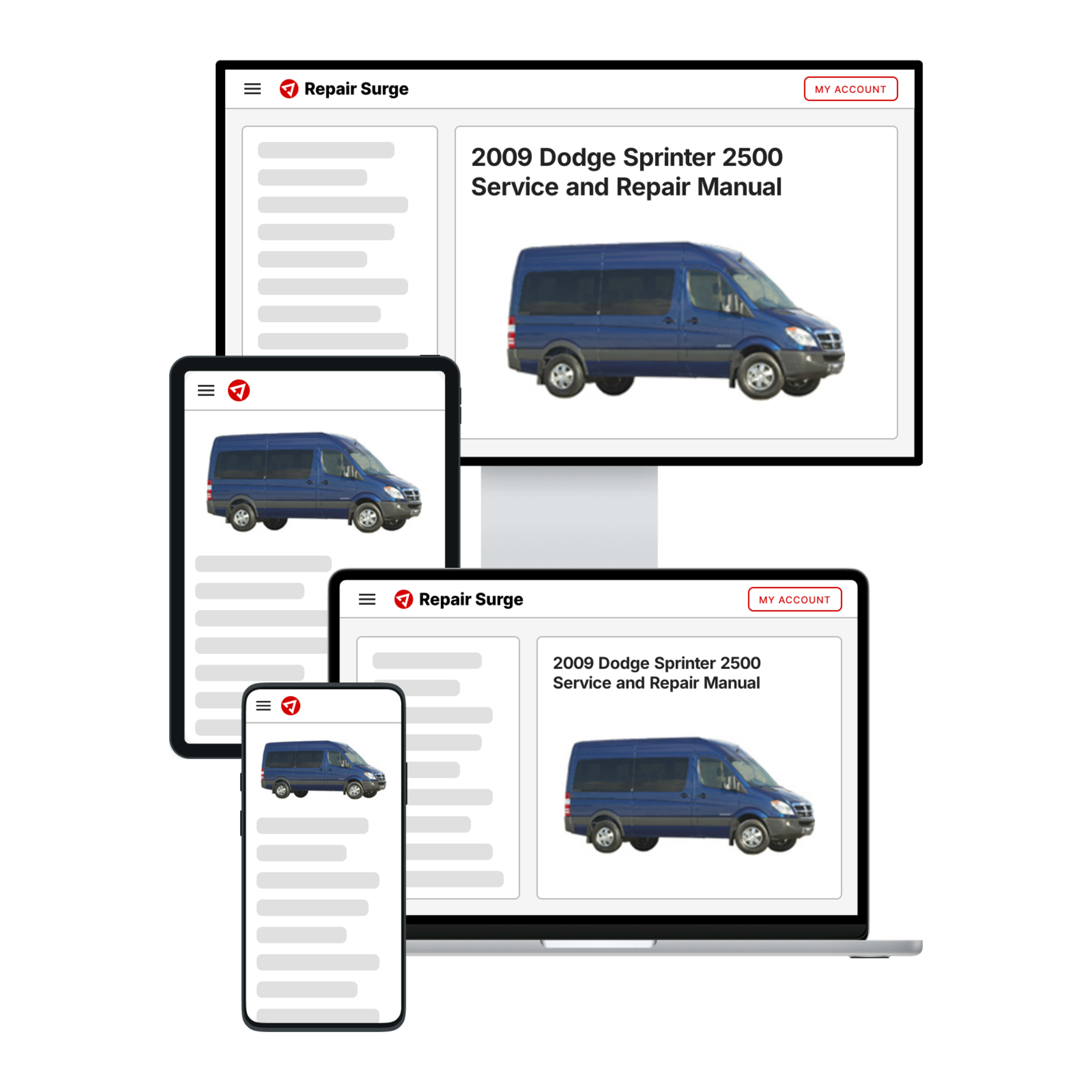 2009 Dodge Sprinter 2500 service and repair manual hero image