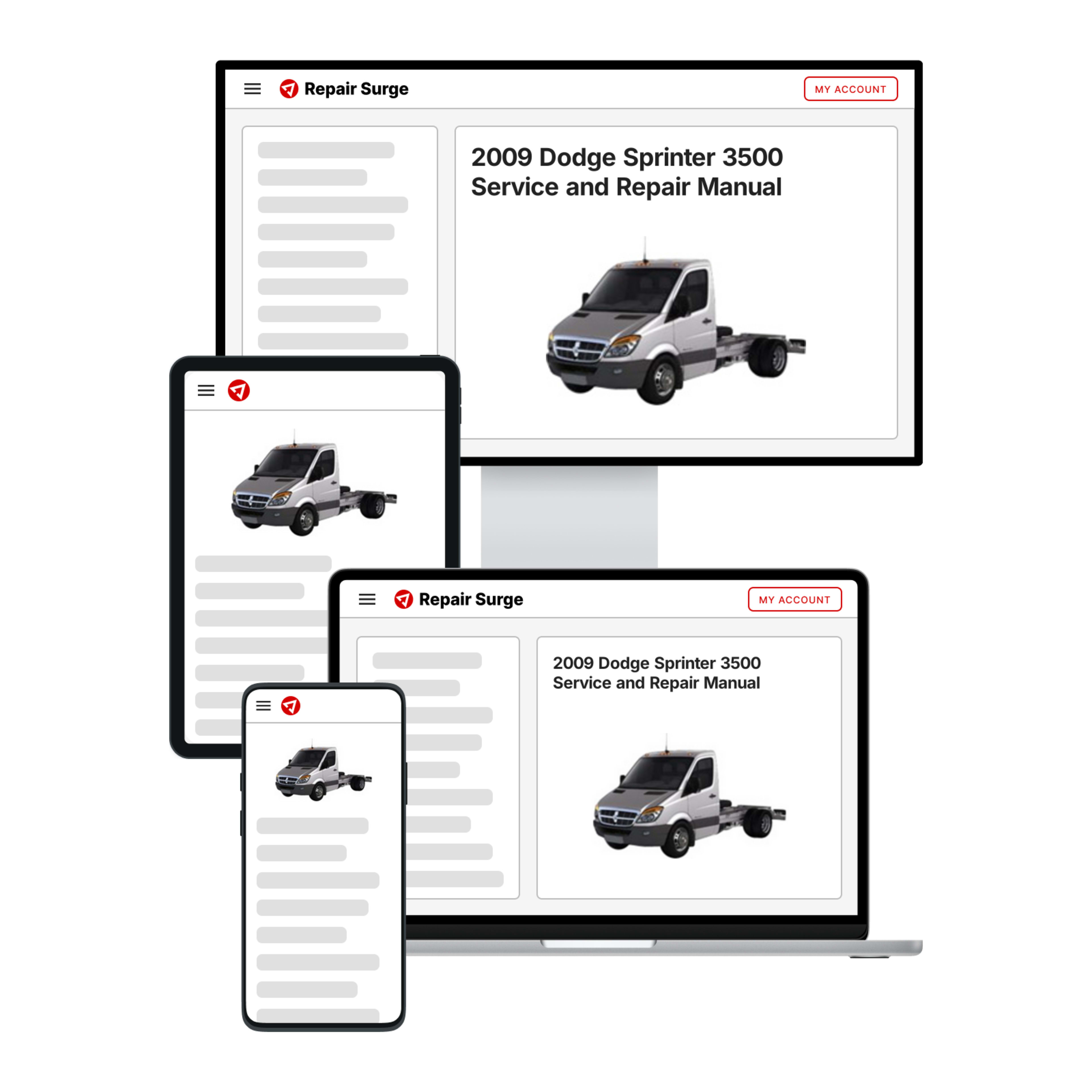 2009 Dodge Sprinter 3500 service and repair manual hero image