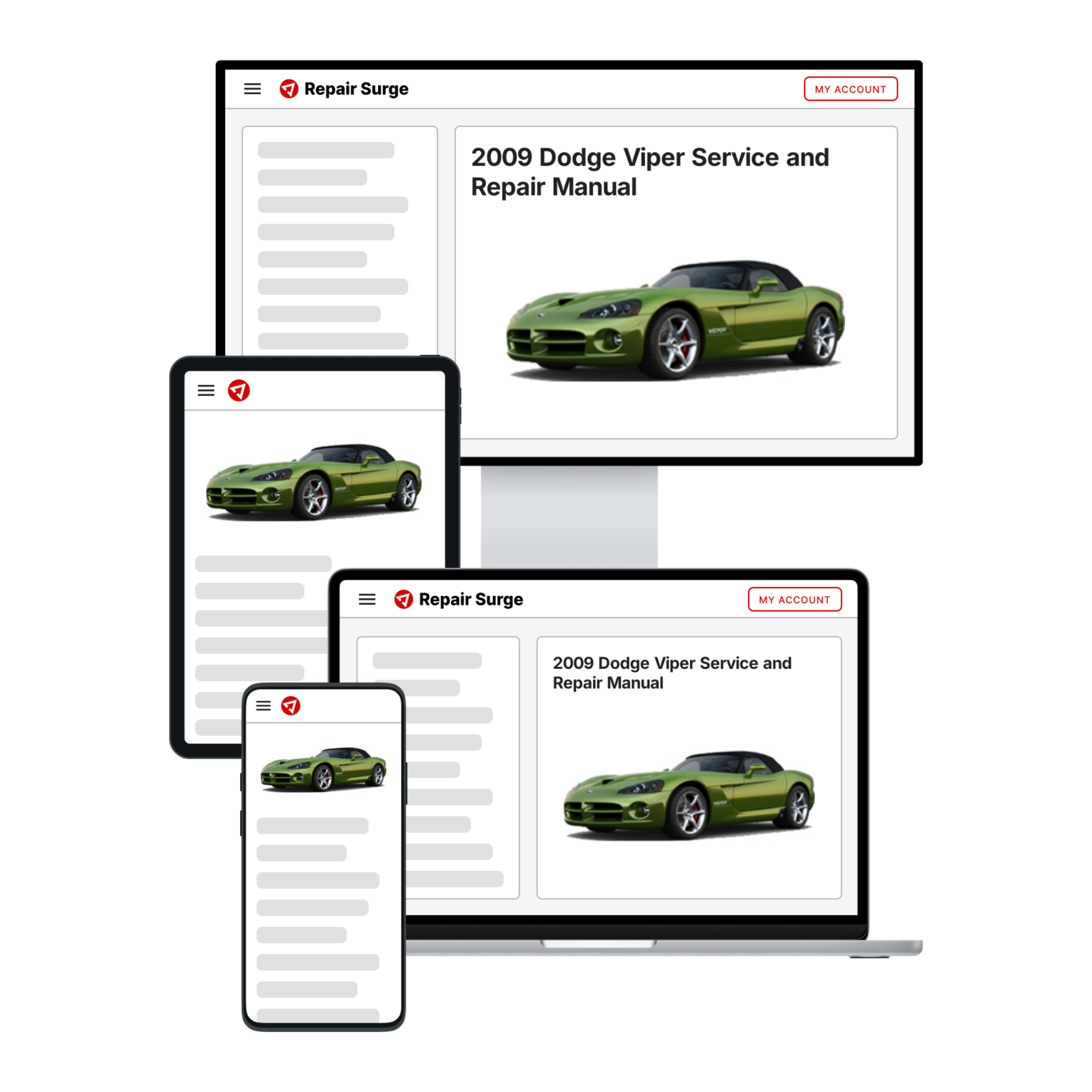 2009 Dodge Viper service and repair manual hero image