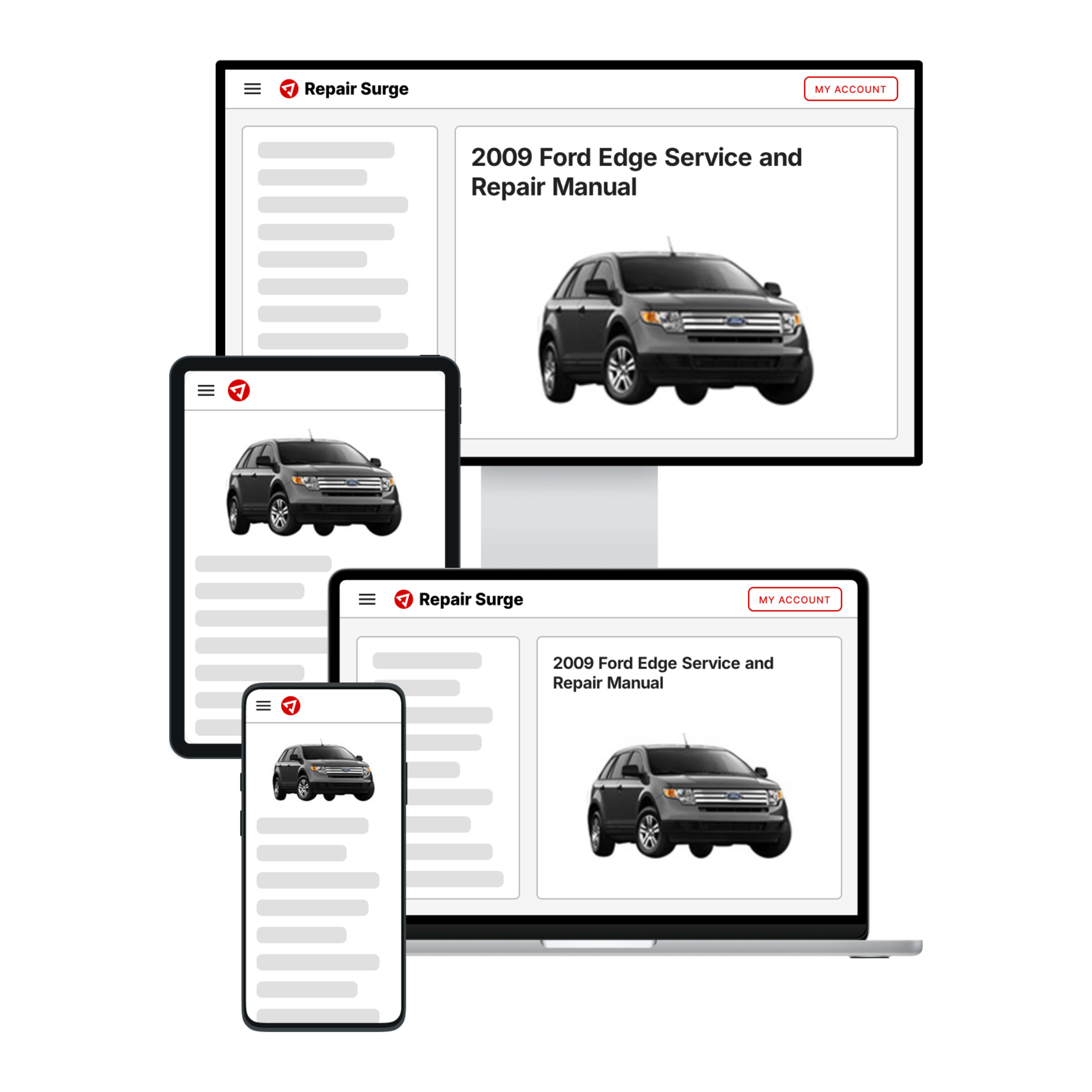 2009 Ford Edge service and repair manual hero image