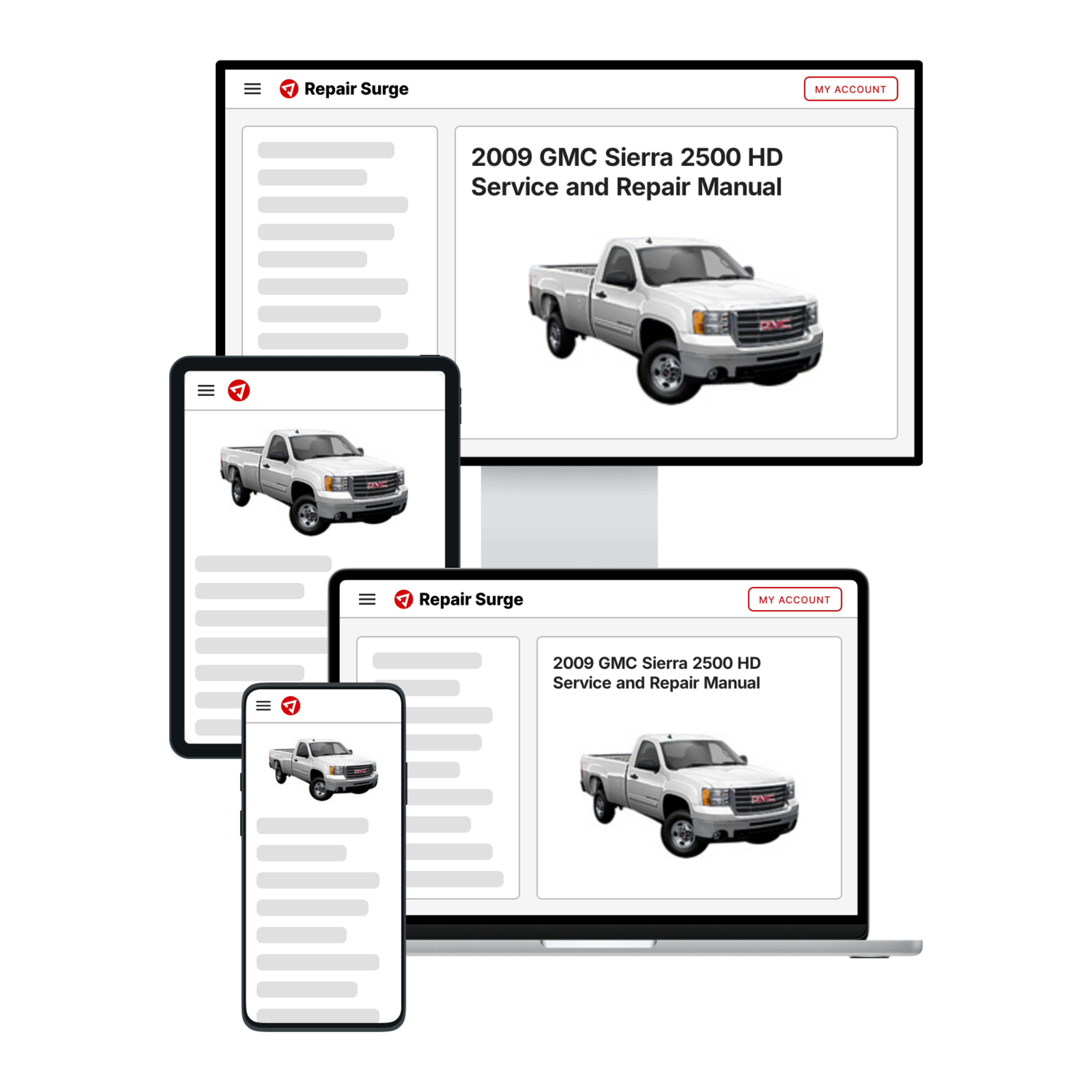 2009 GMC Sierra 2500 HD service and repair manual hero image