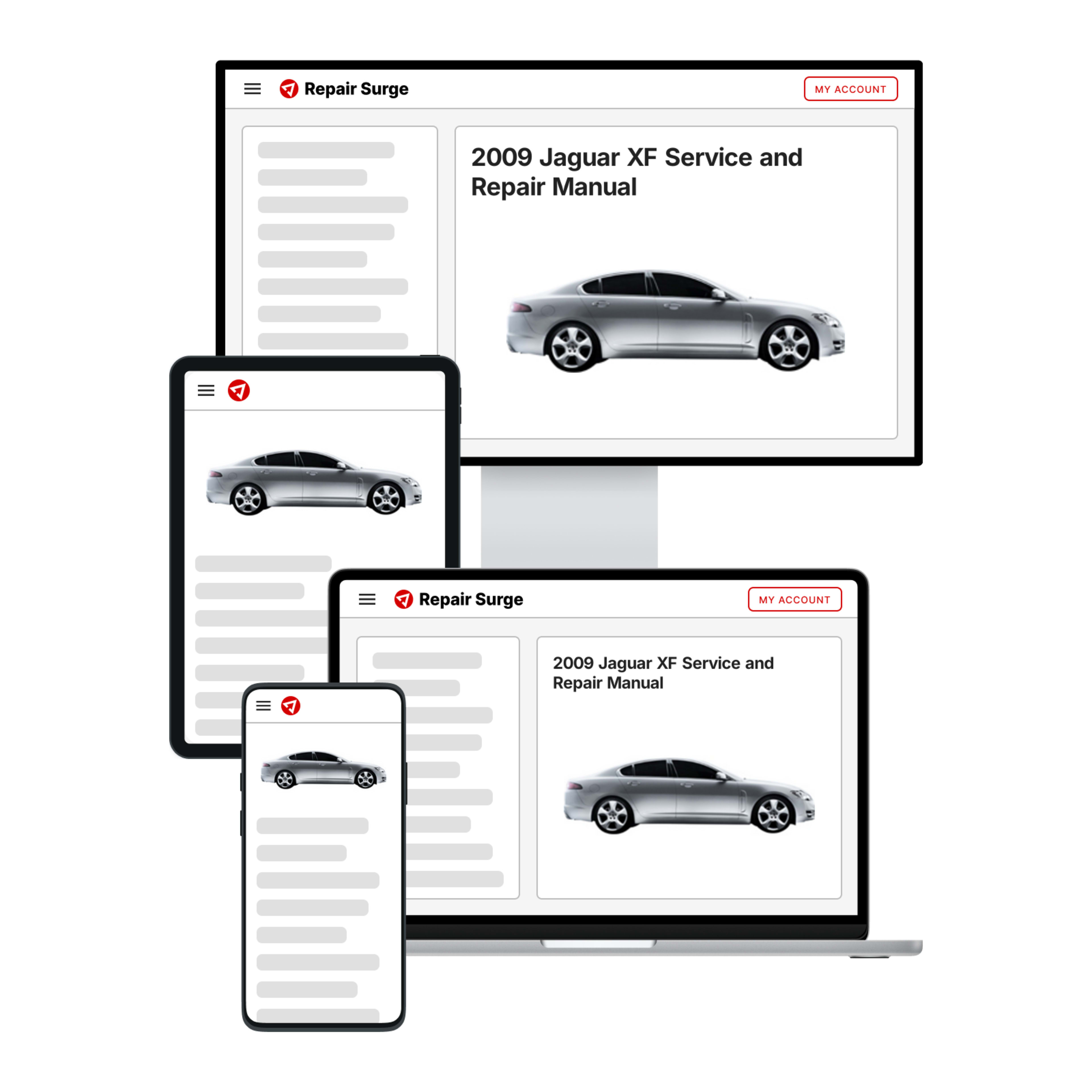 2009 Jaguar XF service and repair manual hero image