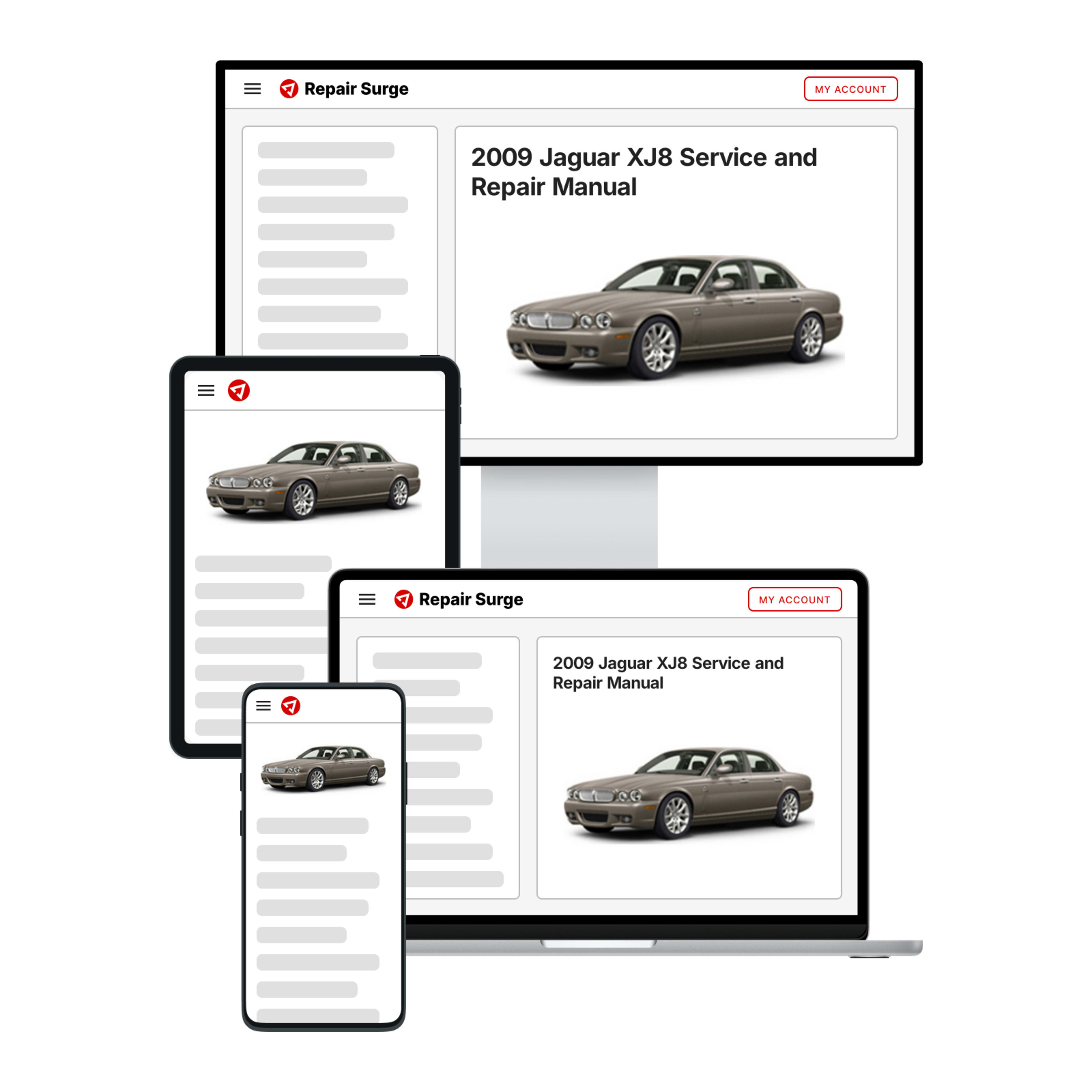 2009 Jaguar XJ8 service and repair manual hero image