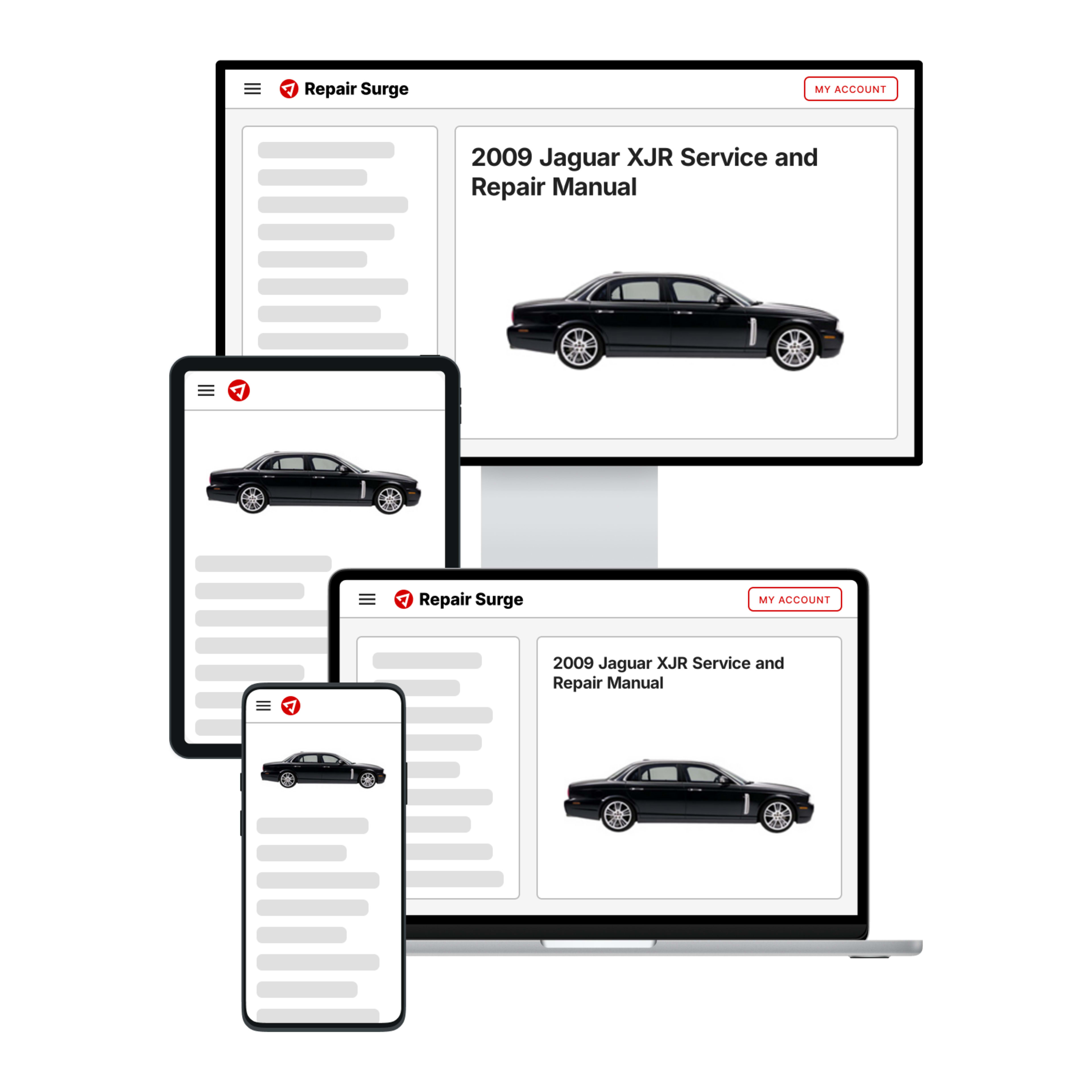 2009 Jaguar XJR service and repair manual hero image
