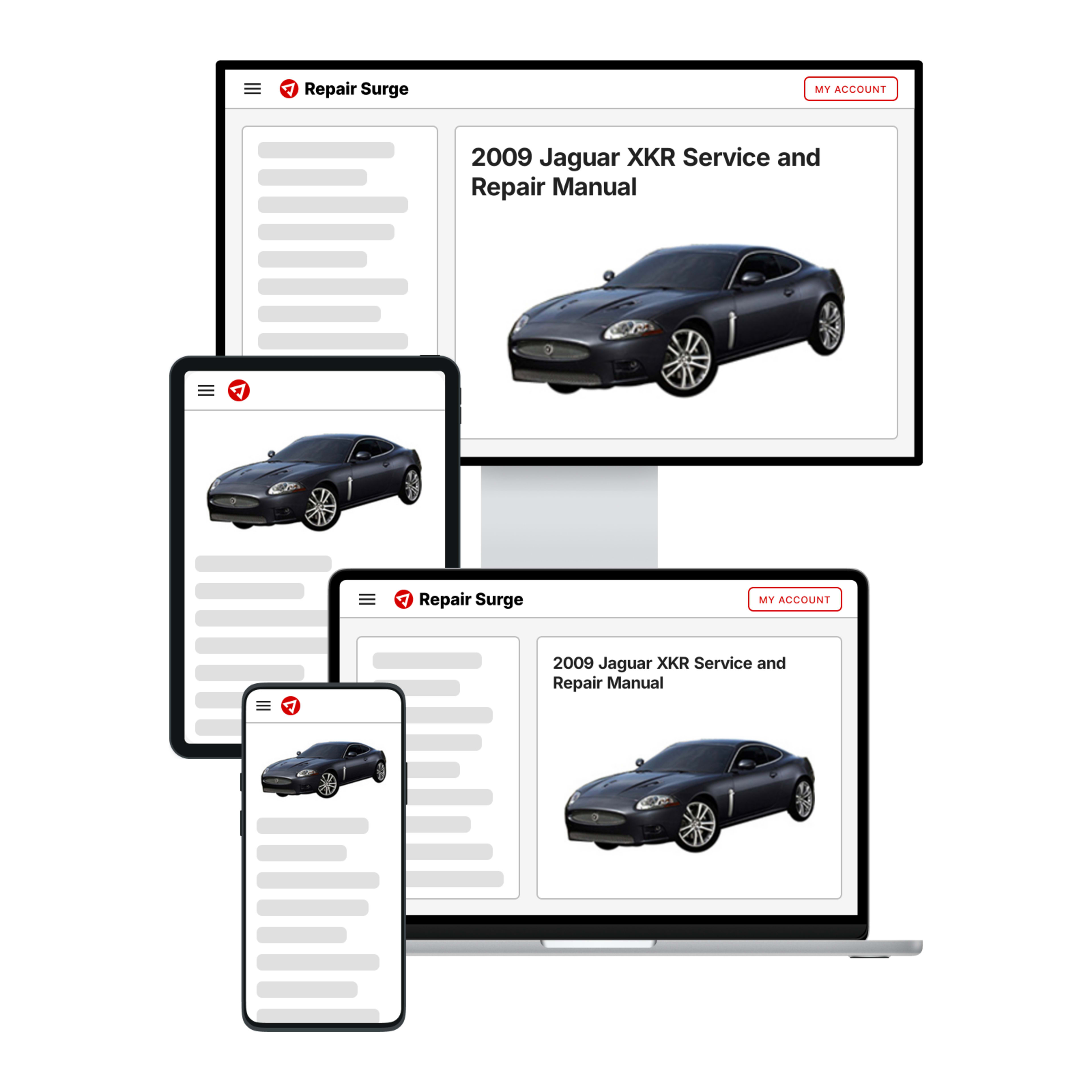 2009 Jaguar XKR service and repair manual hero image