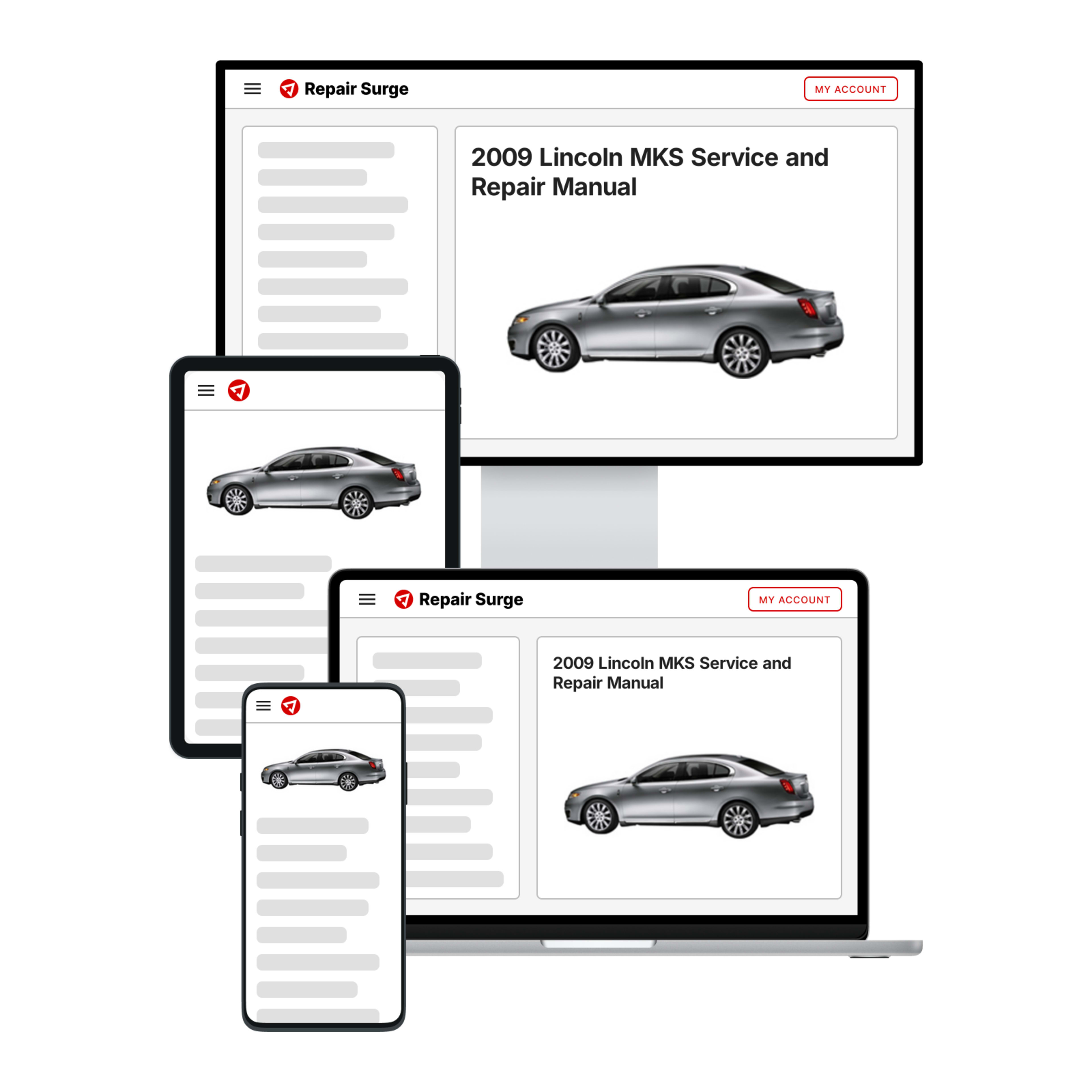 2009 Lincoln MKS service and repair manual hero image