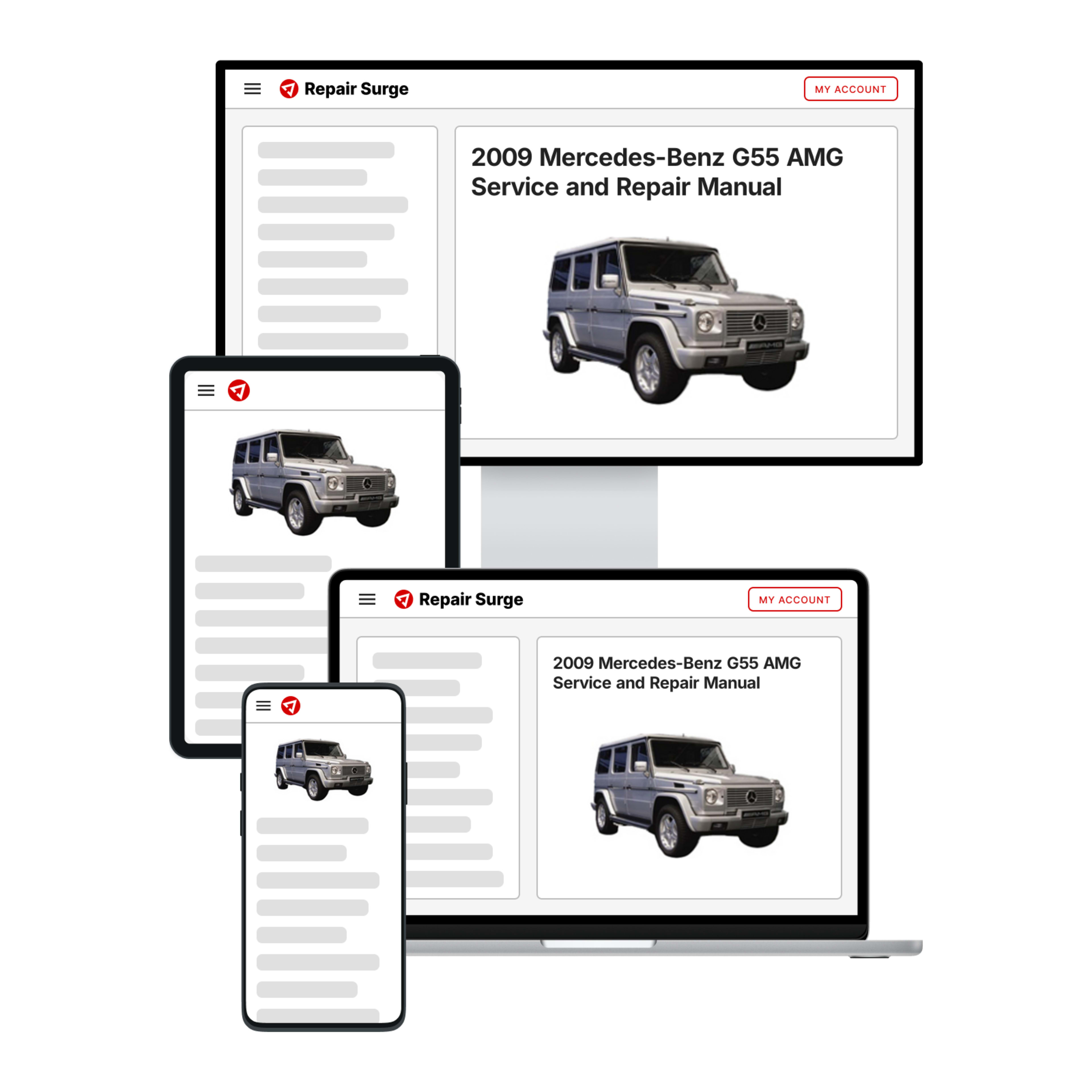 2009 Mercedes-Benz G55 AMG service and repair manual hero image