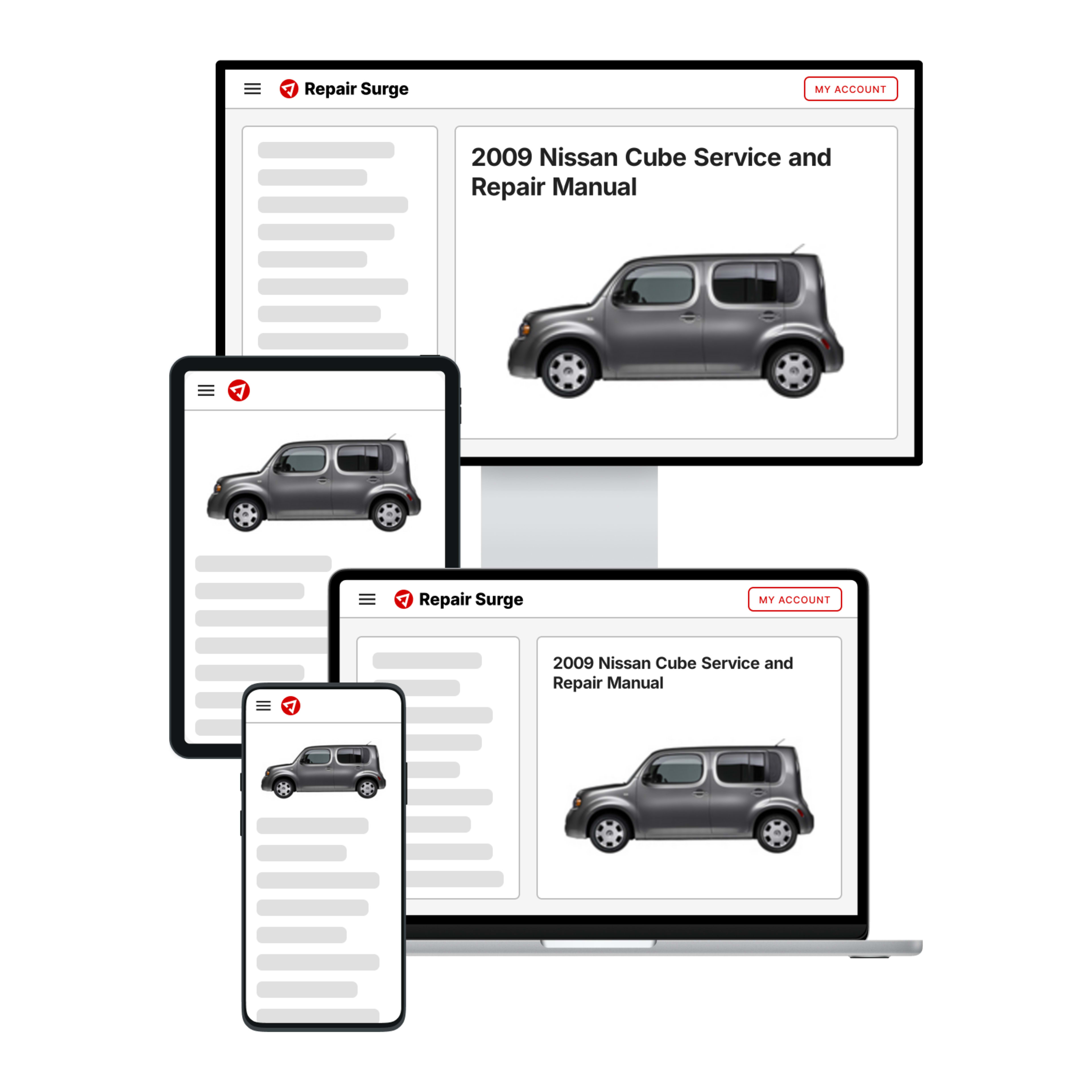 2009 Nissan Cube service and repair manual hero image