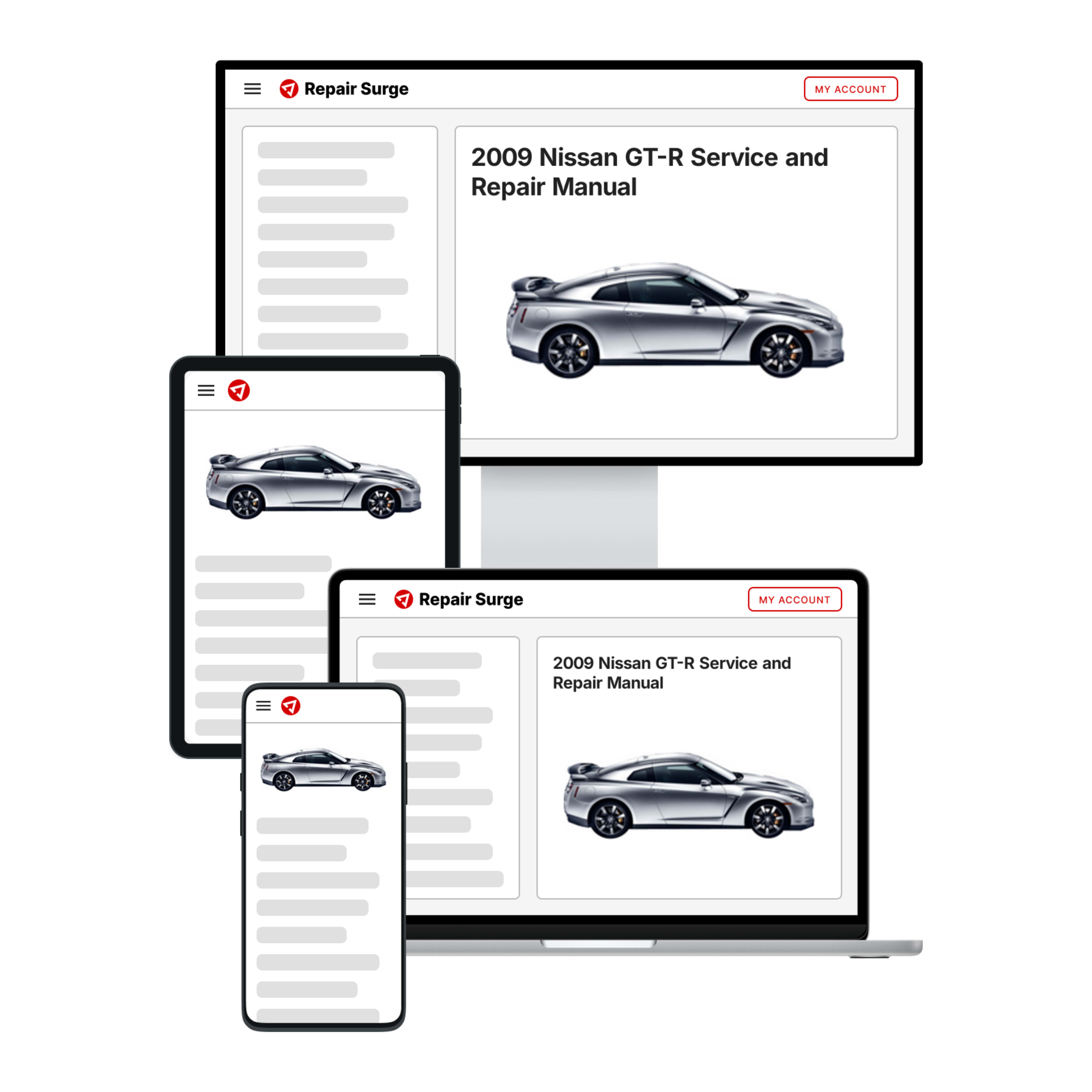 2009 Nissan GT-R service and repair manual hero image