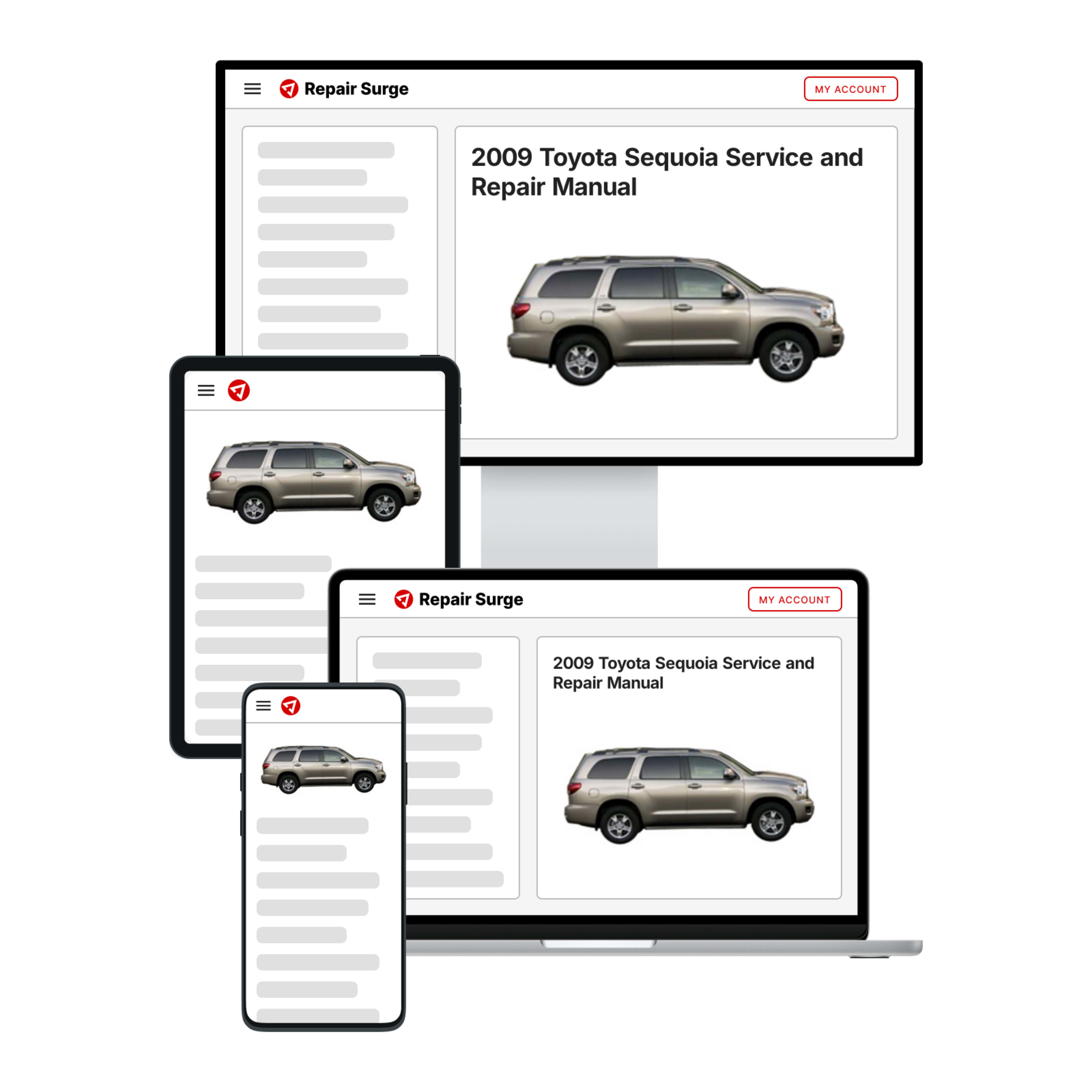 2009 Toyota Sequoia service and repair manual hero image