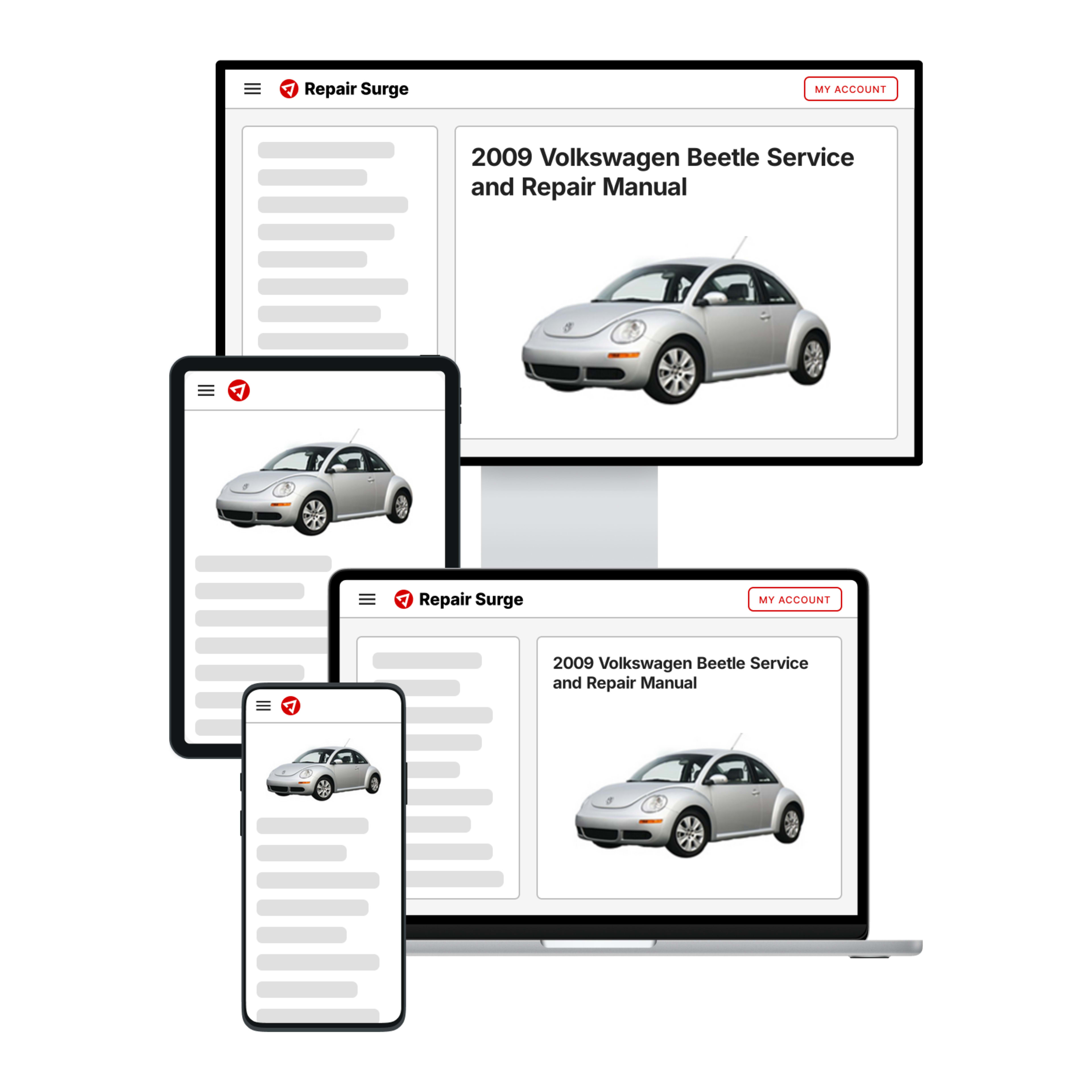 2009 Volkswagen Beetle service and repair manual hero image
