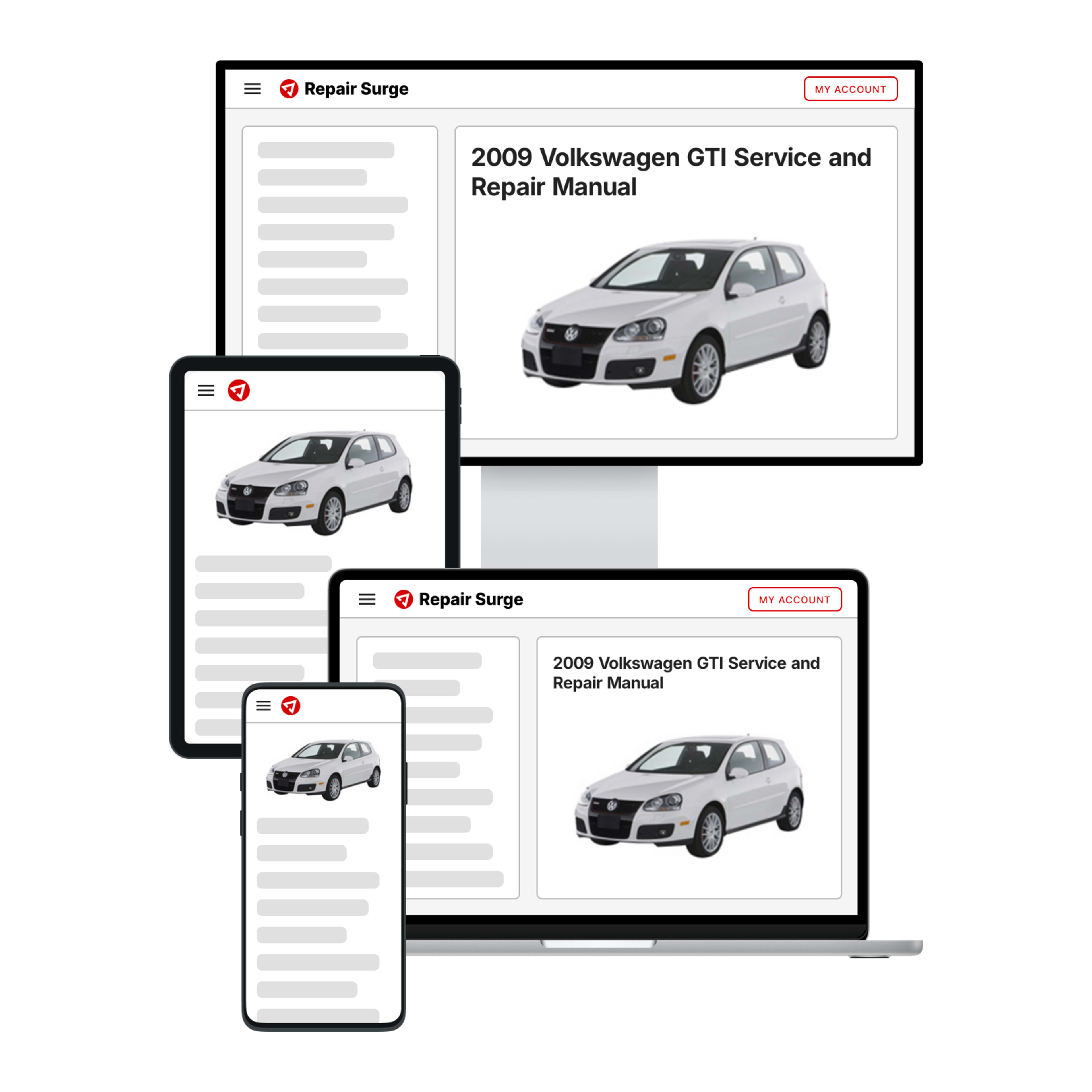 2009 Volkswagen GTI service and repair manual hero image
