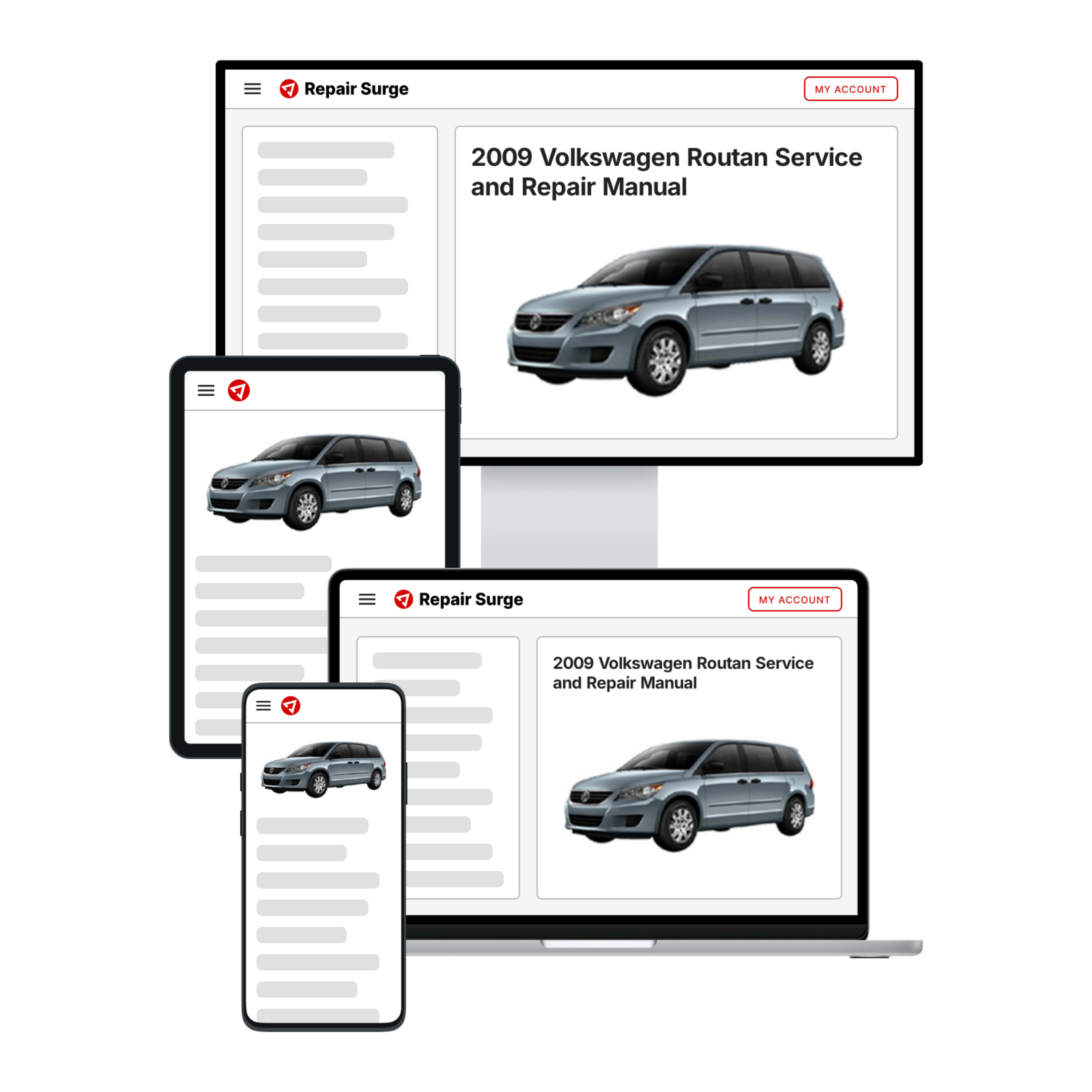 2009 Volkswagen Routan service and repair manual hero image